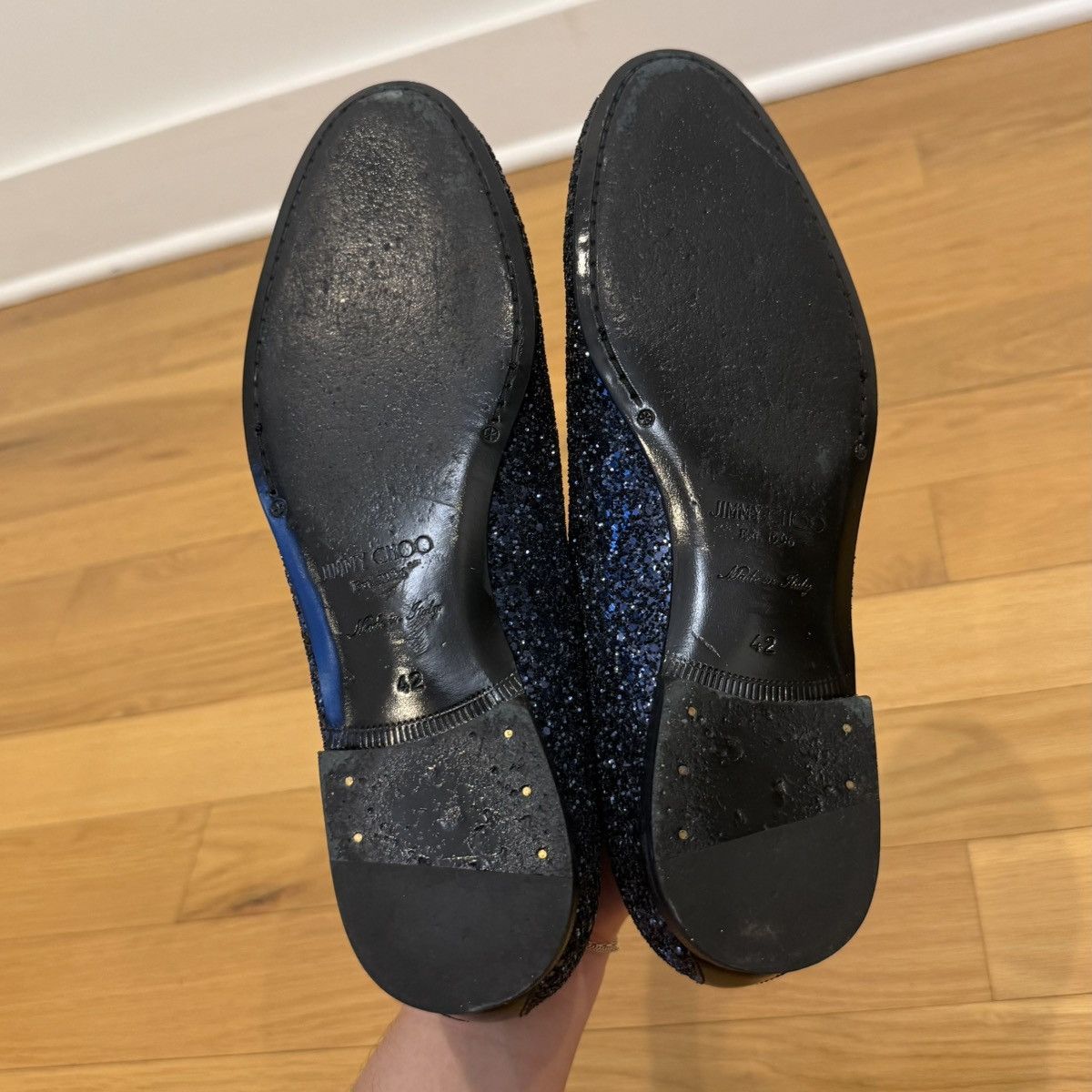 Jimmy Choo Jimmy Choo Sloane Course Glitter Degrade Loafers US 9 Size US 9 / EU 42 - 9 Thumbnail