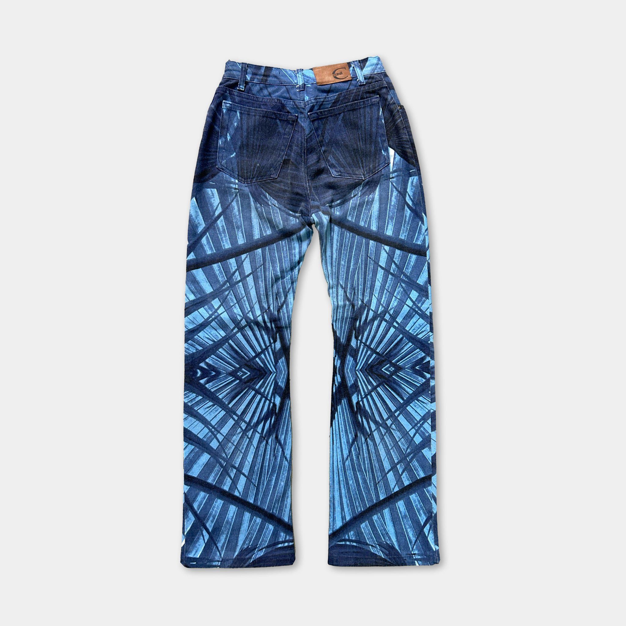 Just Cavalli Just Cavalli 00's Blue Pattern Jeans Size 26" / US 2 / IT 38 - 4 Thumbnail