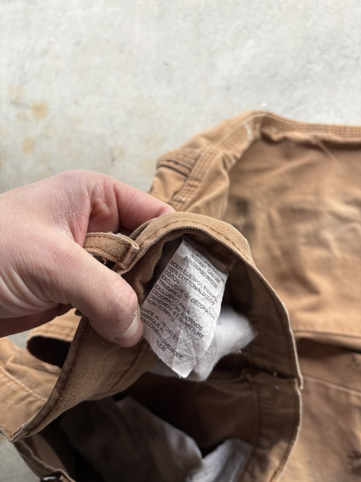Dickies × Vintage Crazy 90s Beige Dickies Boxy Black Label Distressed Pants Size US 36 / EU 52 - 6 Thumbnail