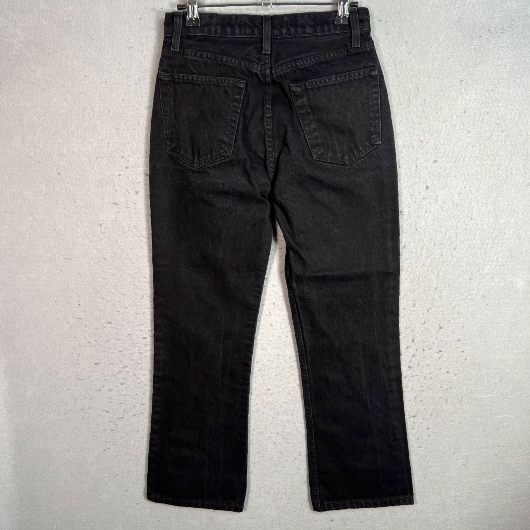 Reformation Reformation Jordy Kick Flare Jeans Black Size 24 Cotton Blend Denim Womens Size 42" / US 20 - 2 Thumbnail