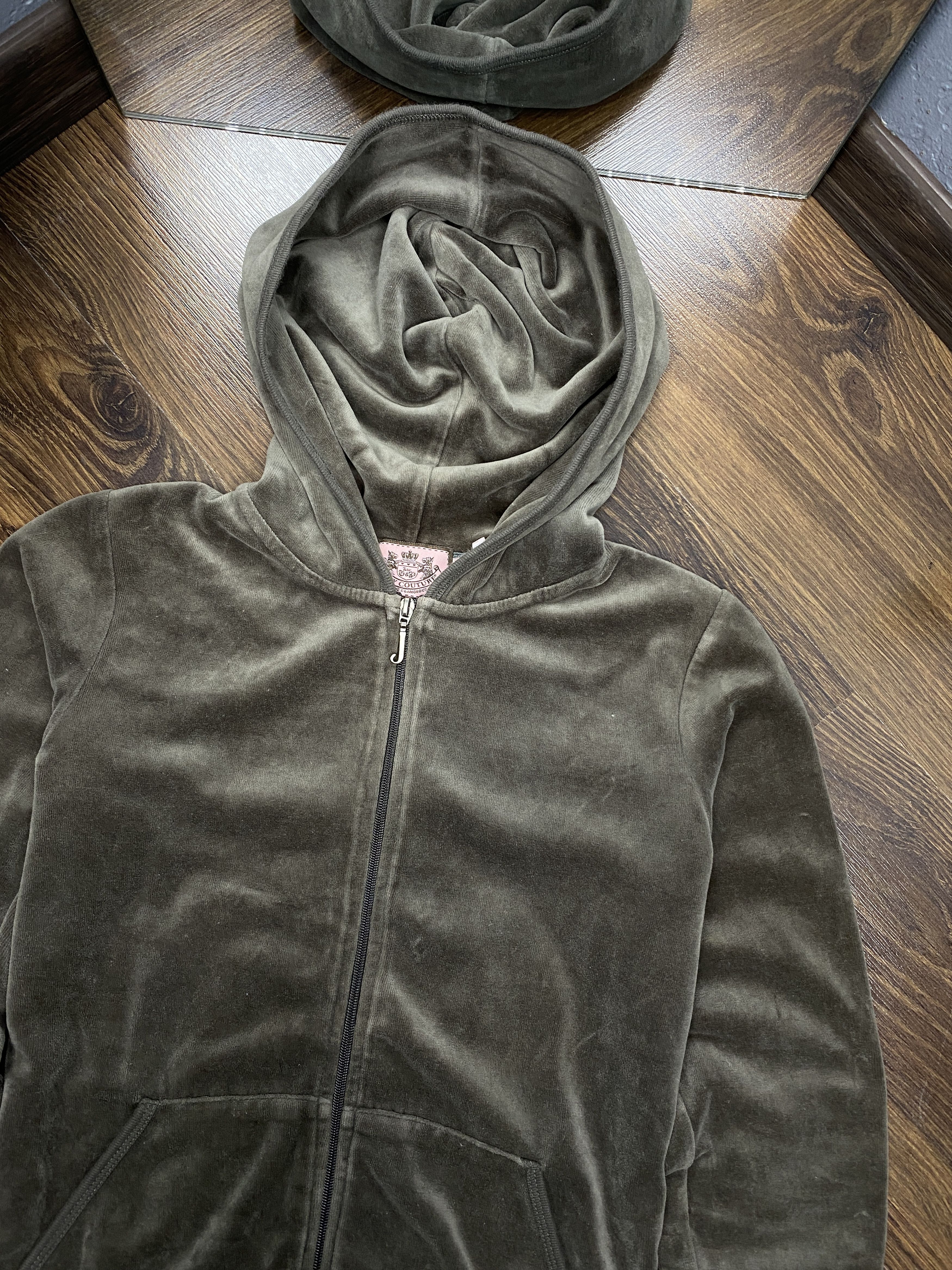 Juicy Couture × Vintage Juicy Couture Velour Track Suit Hoodie + Pants Size M / US 6-8 / IT 42-44 - 3 Thumbnail