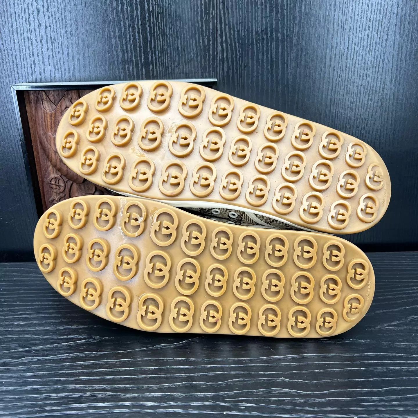 Gucci GUCCI Interlocking white & brown sneakers US9/EU43 Size US 9 / EU 42 - 4 Thumbnail