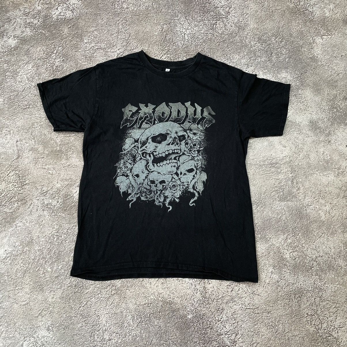 Vintage Vintage 00s Exodus Horror Graphic Tee Grunge Dark Tapered M Size US M / EU 48-50 / 2 - 3 Thumbnail