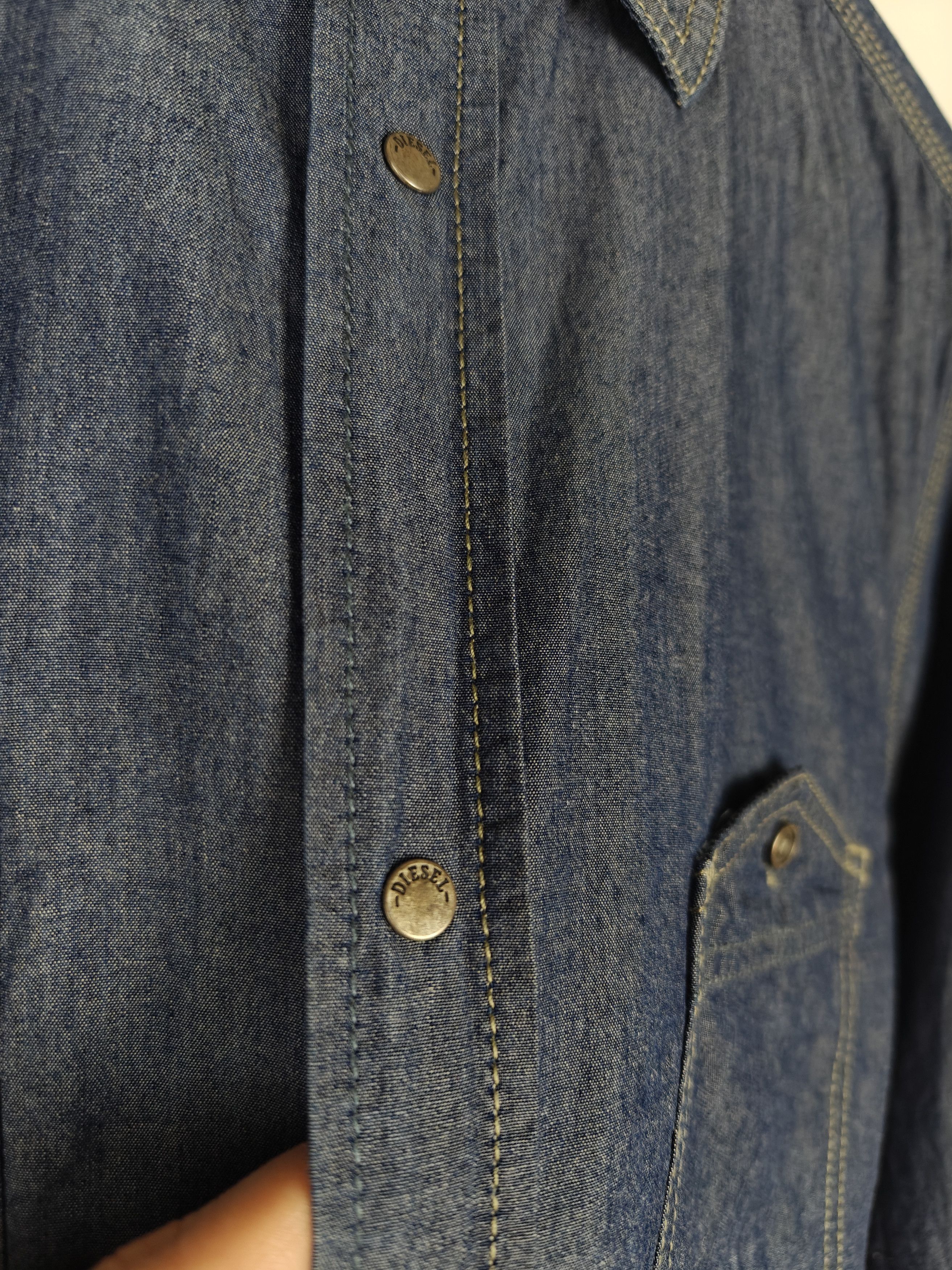 Diesel Diesel Industry Denim Shirt Blue size XL Size US XL / EU 56 / 4 - 8 Thumbnail