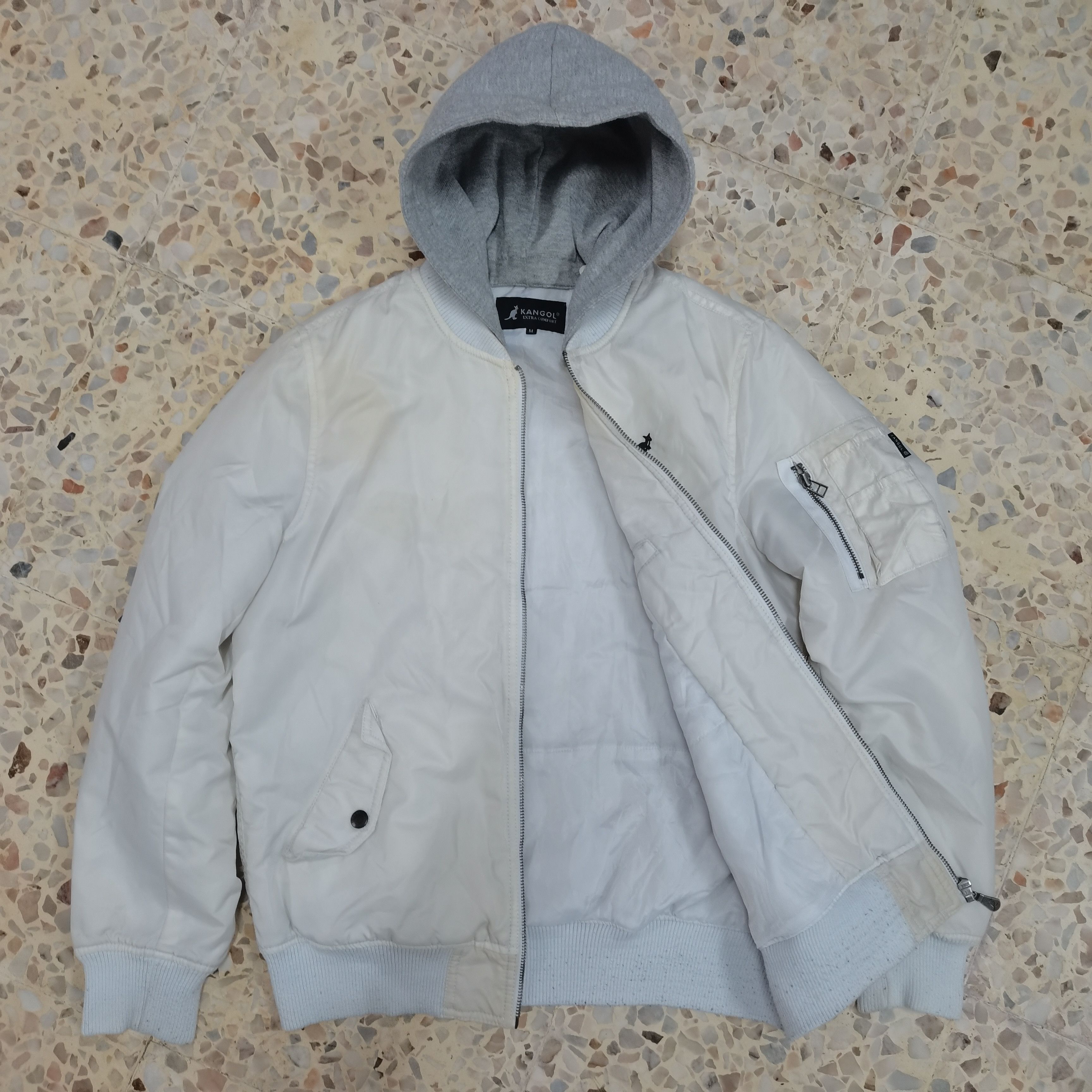 Japanese Brand × Kangol KANGOL Removable Hoodie Bomber Jacket Size US M / EU 48-50 / 2 - 2 Thumbnail