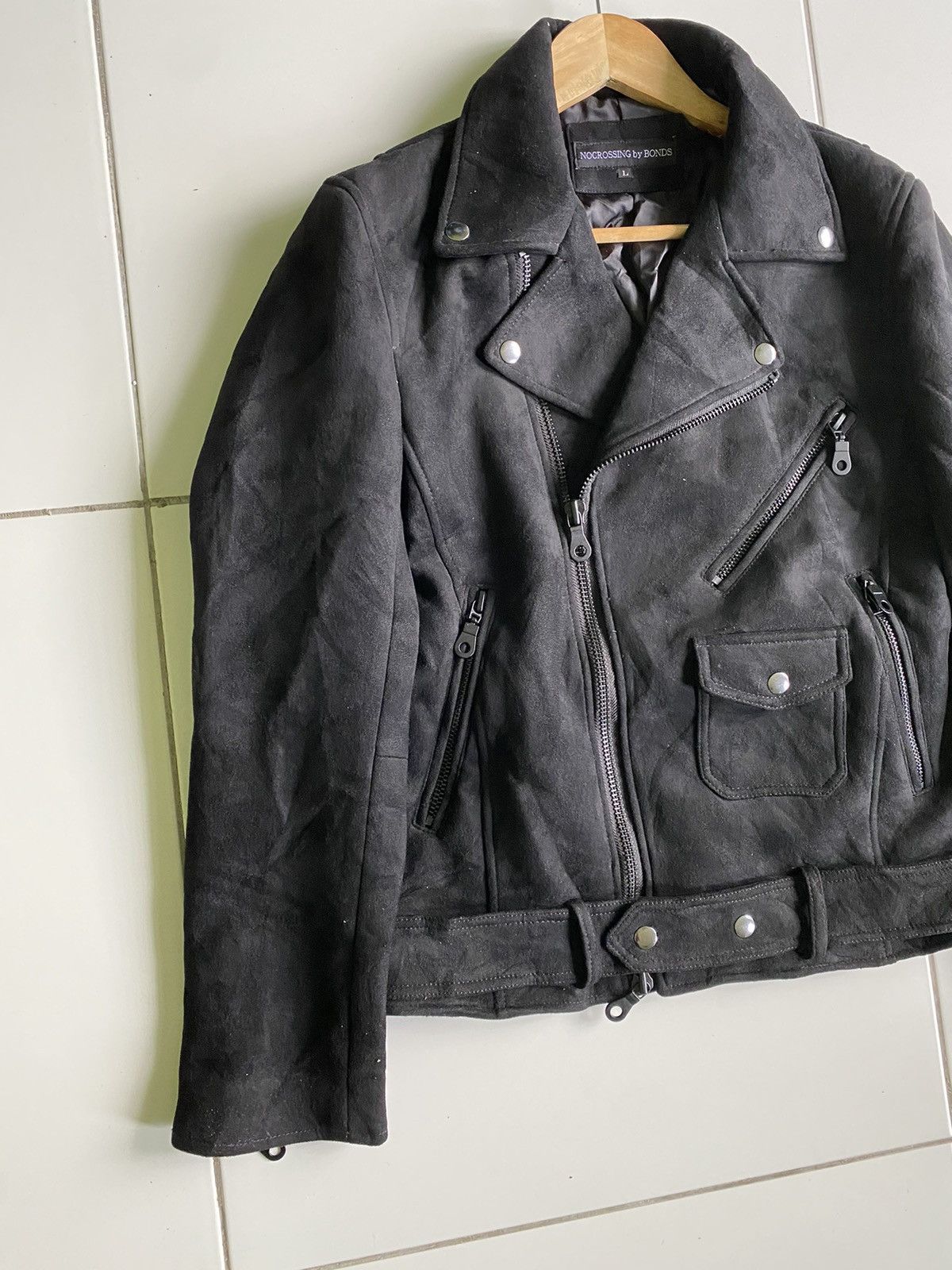 Designer NOCROSSING BY BONDS WOOL SEDITIONARIES LEATHER JACKETS Size US L / EU 52-54 / 3 - 2 Thumbnail