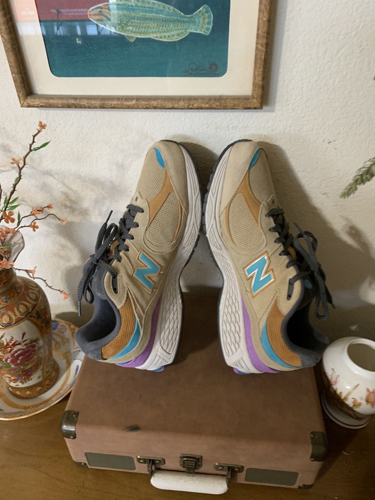 J.Crew × New Balance J Crew x New Balance 2002R sneakers Rain cloud/prism purple Size US 13 / EU 46 - 8 Thumbnail