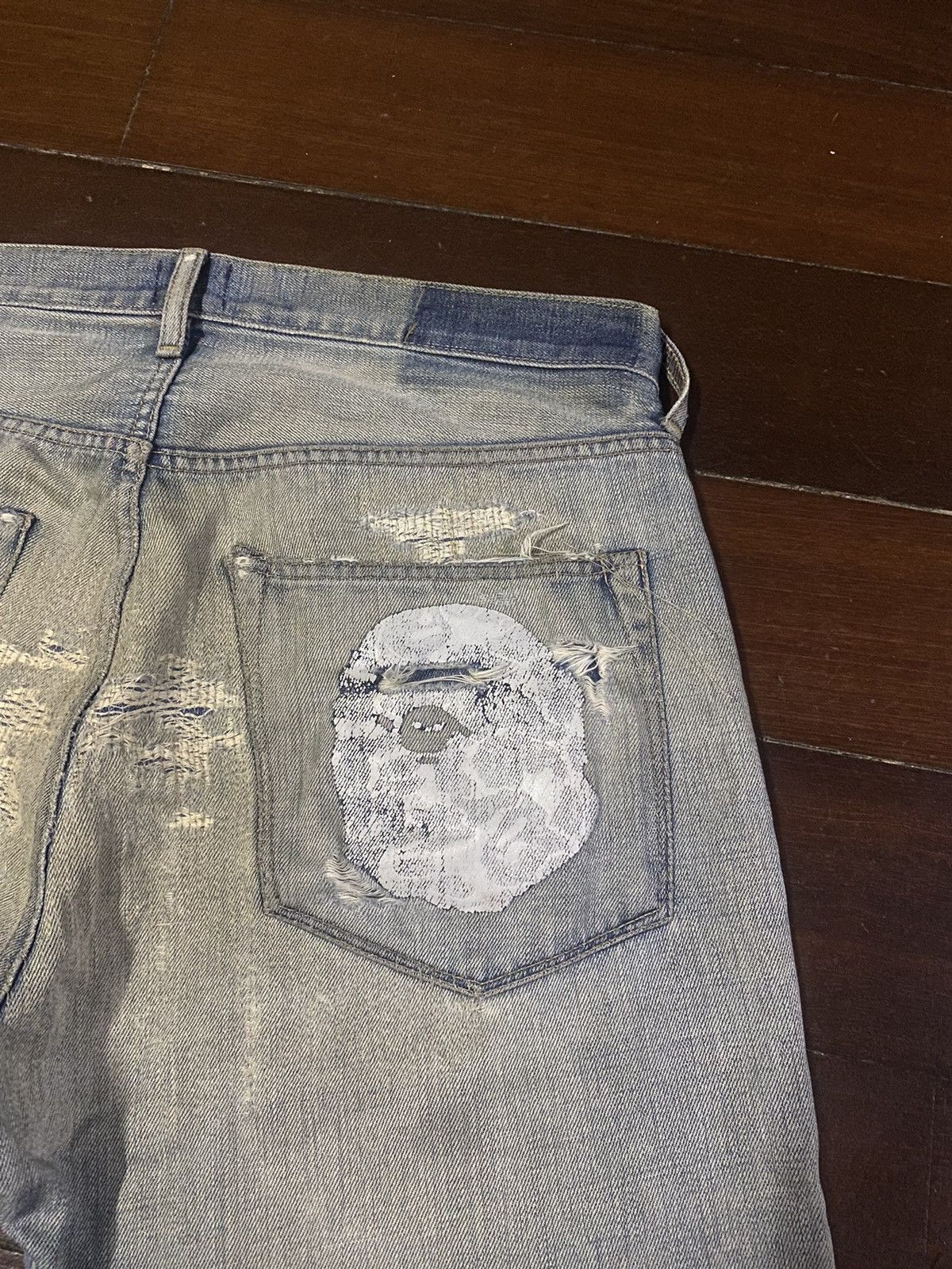 Bape × Nigo Vintage OG BAPE STA "BATHING APE" big head hagi distressed Size US 35 - 8 Thumbnail