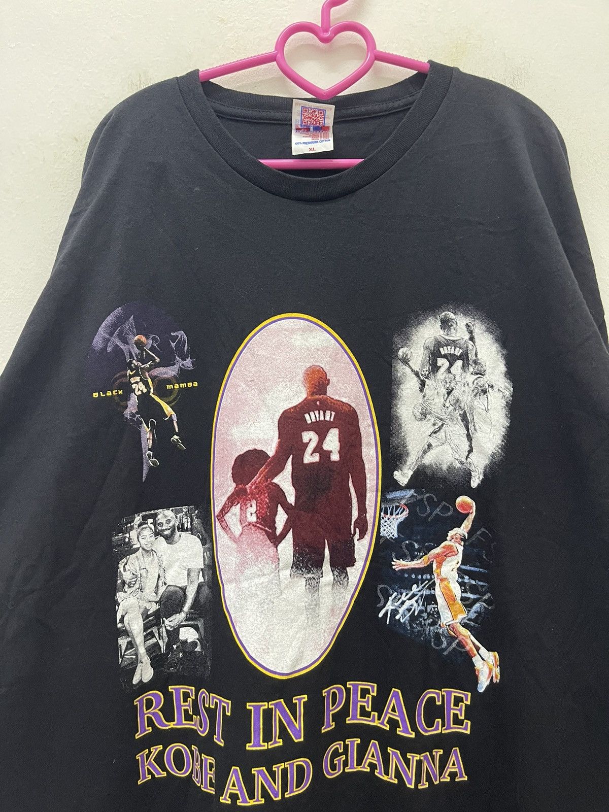 NBA Rare RIP KOBE AND GIANNA Size US XL / EU 56 / 4 - 2 Thumbnail