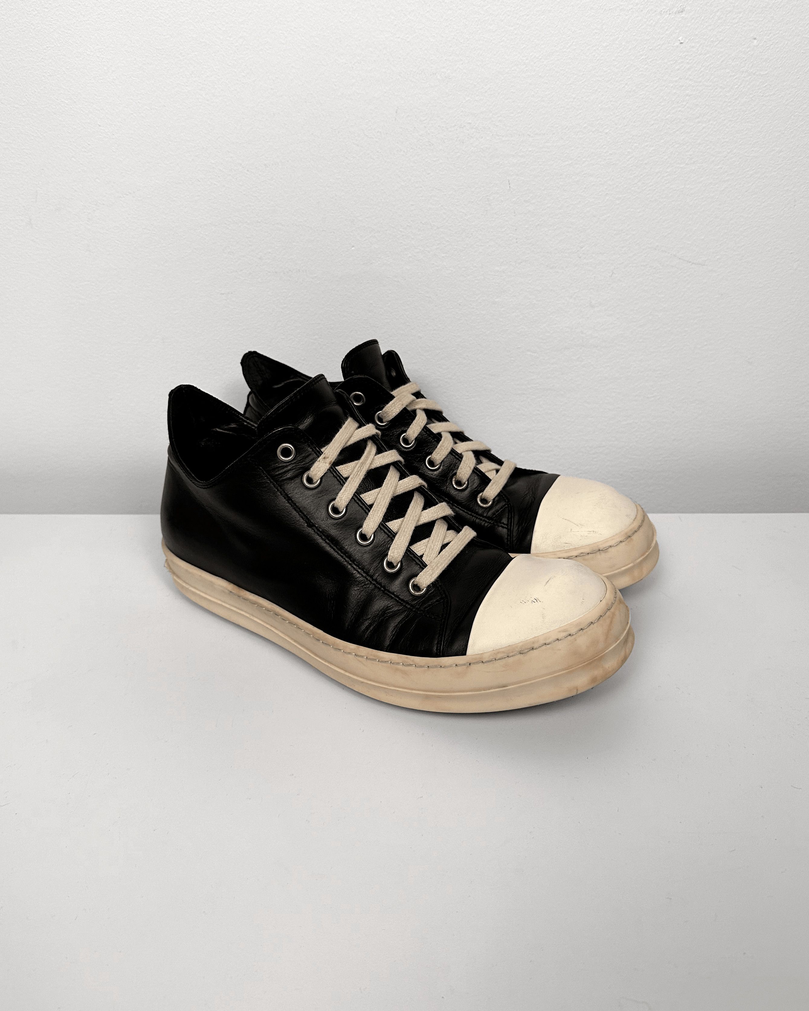 Rick Owens Rick Owens Black Leather Low Ramones Size US 9 / EU 42 - 1 Thumbnail