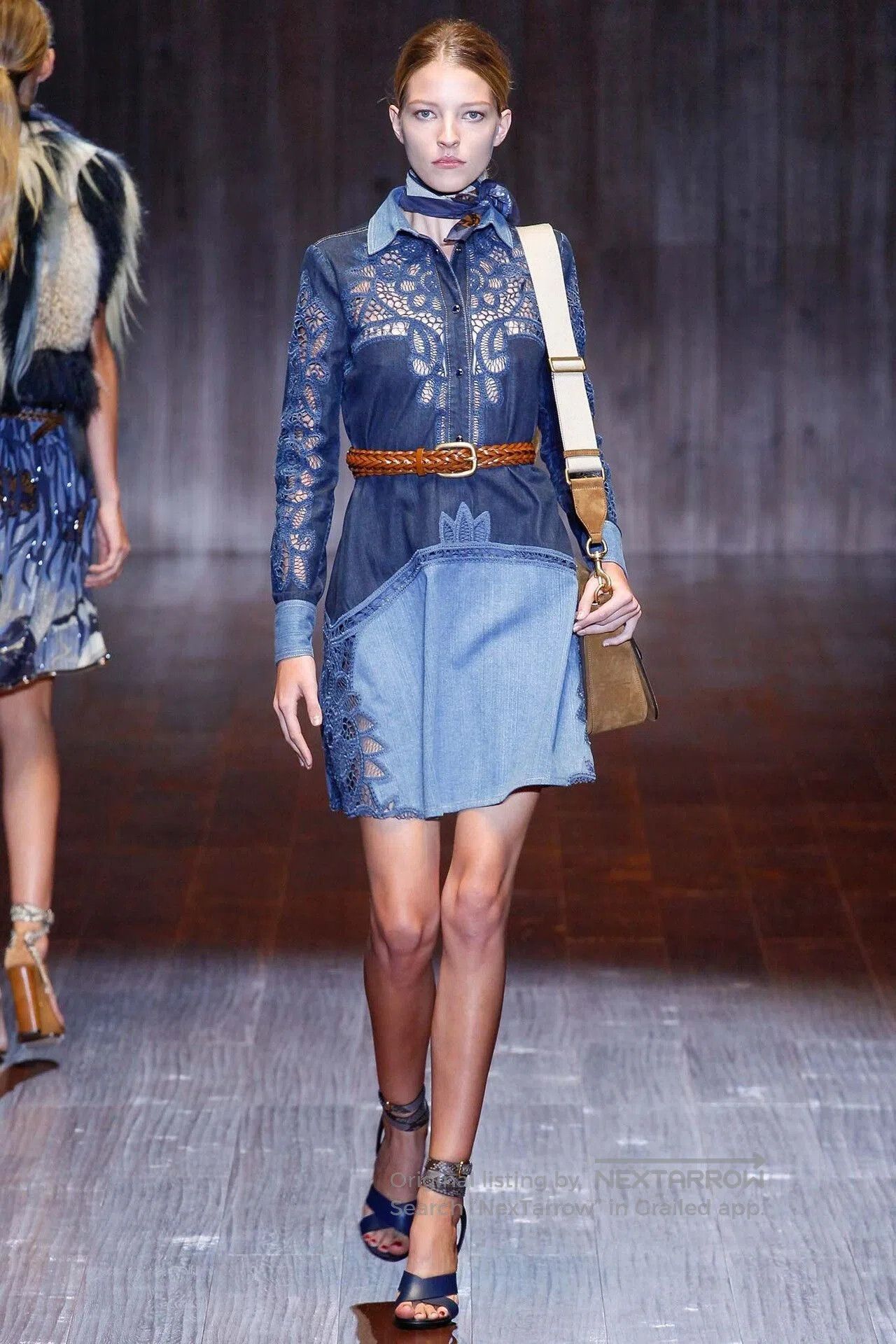 Gucci Gucci Runway Sleeveless Denim Dress. Size M / US 6-8 / IT 42-44 - 1 Thumbnail