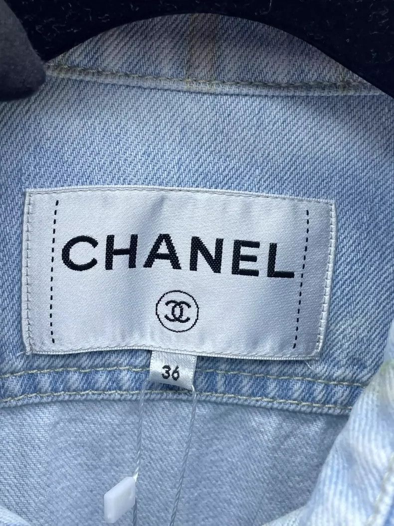 Chanel Chanel Hollow-out camellia denim jacket 2504-Nextarrow Size XS / US 0-2 / IT 36-38 - 5 Thumbnail