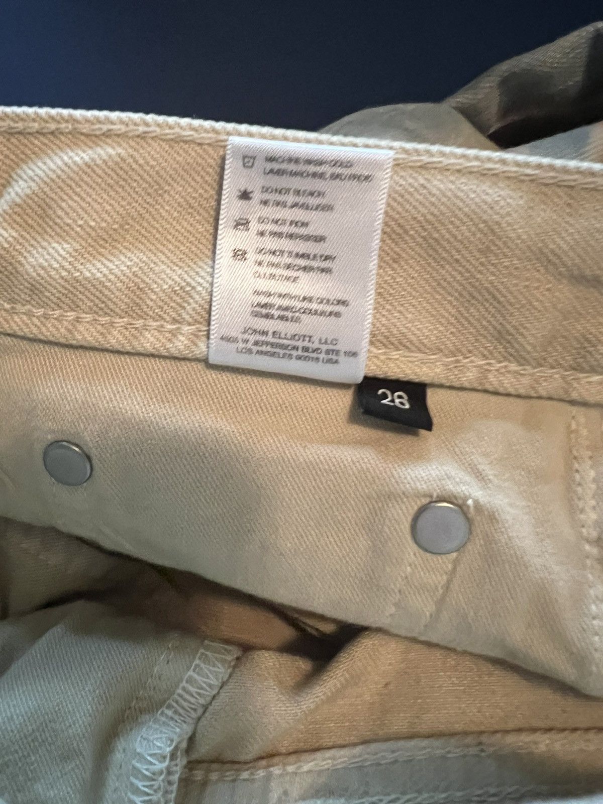 John Elliott John Elliott Straight Leg Crop Jeans Size 26" / US 2 / IT 38 - 8 Thumbnail