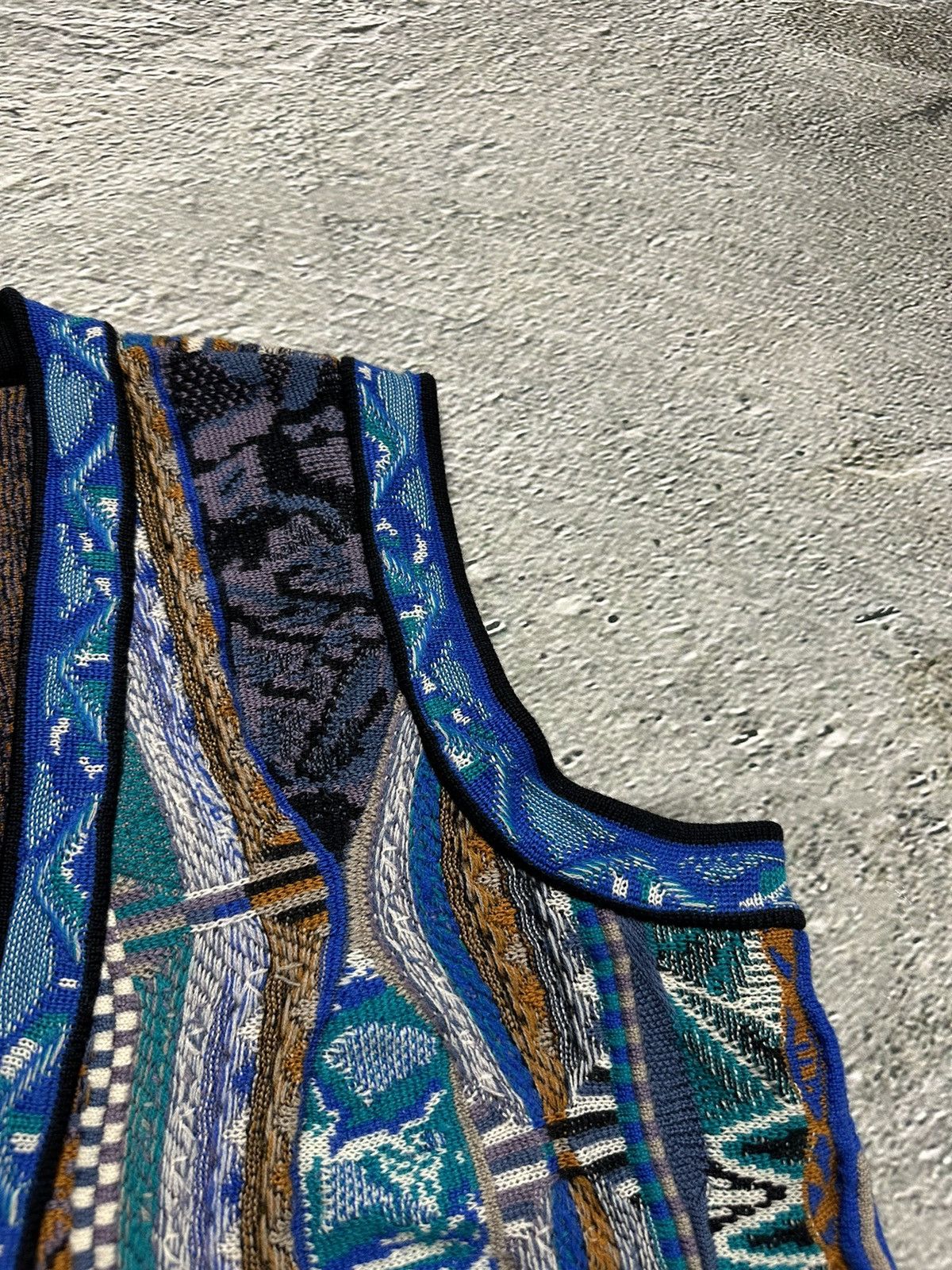 Vintage Modigliani sweater vintage blue cardigan button up vest Size US L / EU 52-54 / 3 - 6 Thumbnail
