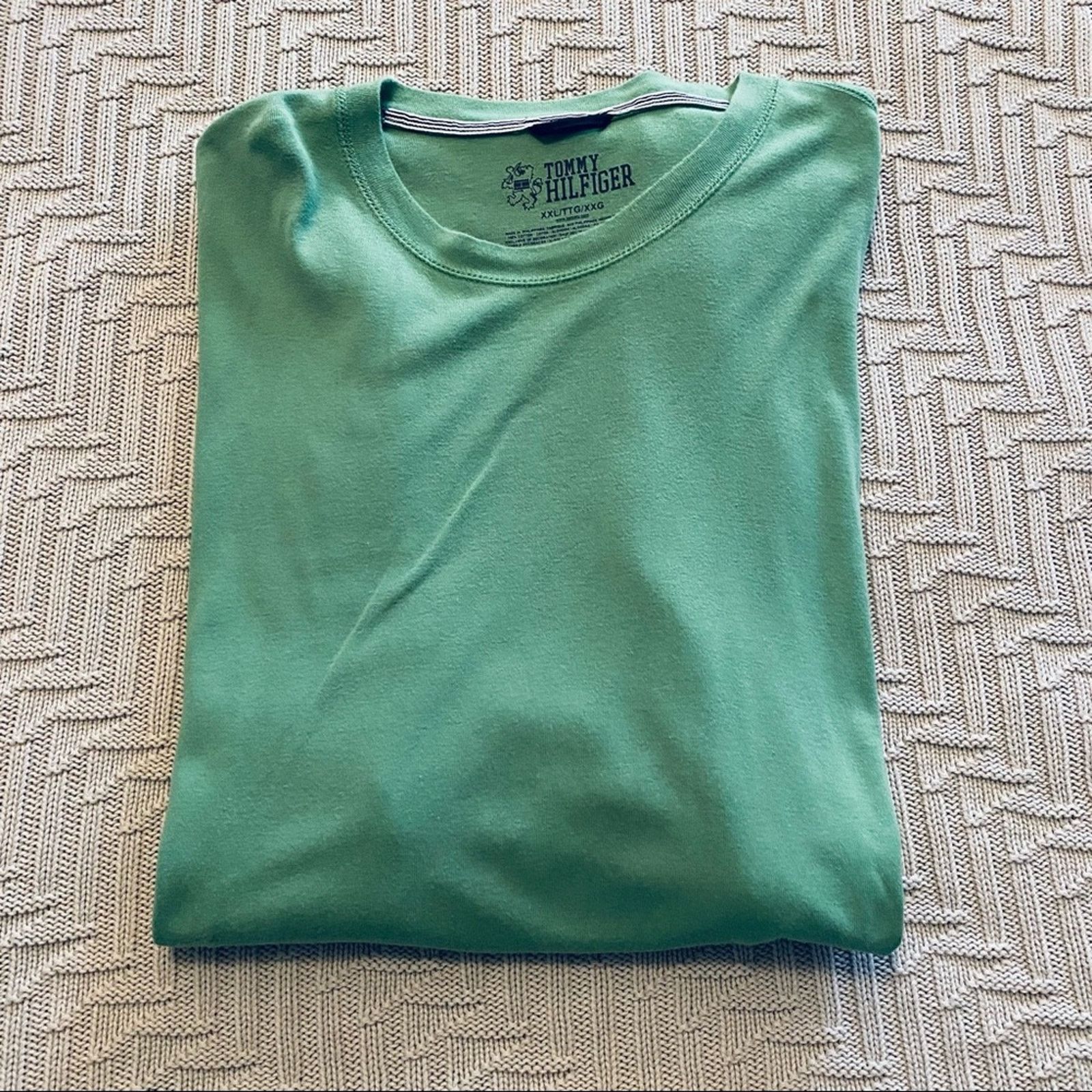 Tommy Hilfiger Tommy Hilfiger green basic tee Size US XXL / EU 58 / 5 - 1 Thumbnail