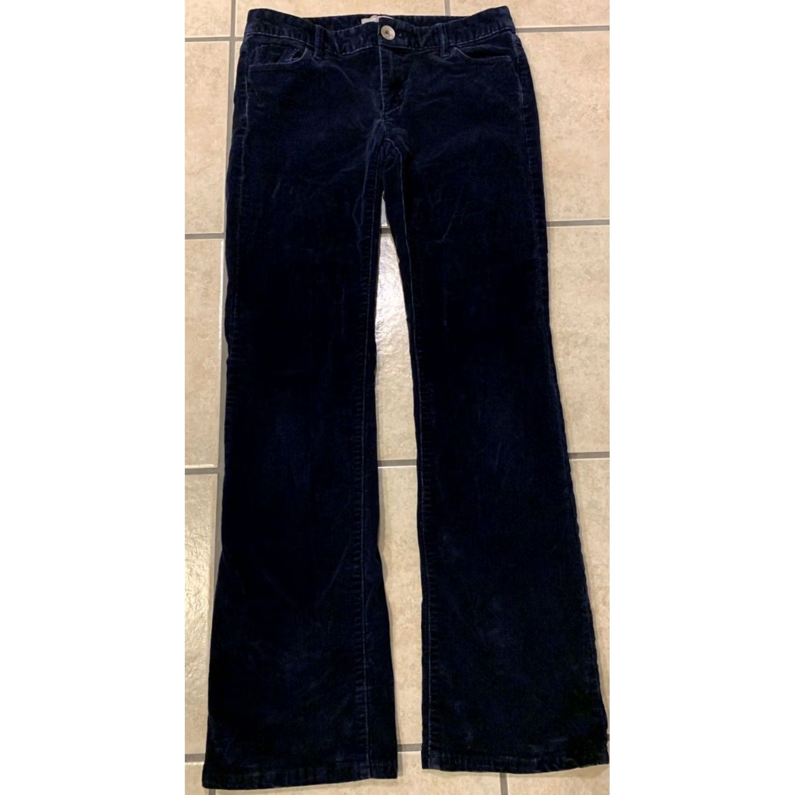 Banana Republic VINTAGE Banana Republic Navy Corduroy Jeans Women's 25 28X30 Straight Leg 5-Pocket 29.5 Inseam Mens? Womens Size 42" / US 20 - 2 Thumbnail