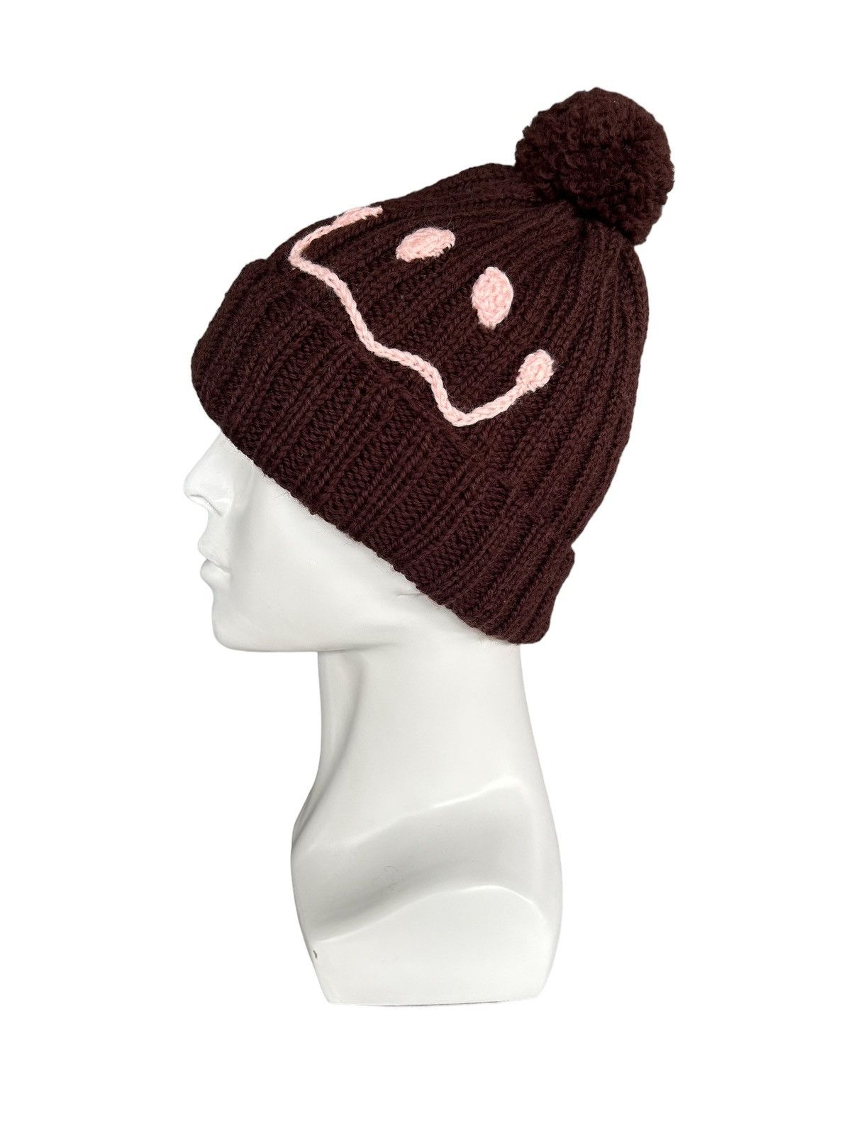 Japanese Brand × Kapital × Vintage Smile Inspired By kapital Knitted Handmade Beanie Hats Rare Size ONE SIZE - 2 Thumbnail