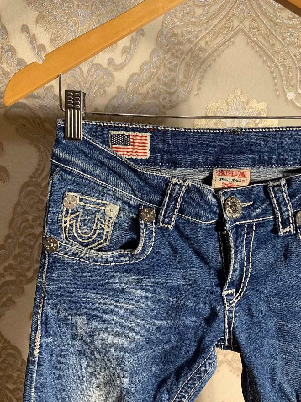 True Religion VINTAGE TRUE RELIGION DESIGNER JEANS DENIM RETRO Y2K 90s USA Size 28" / US 6 / IT 42 - 4 Thumbnail