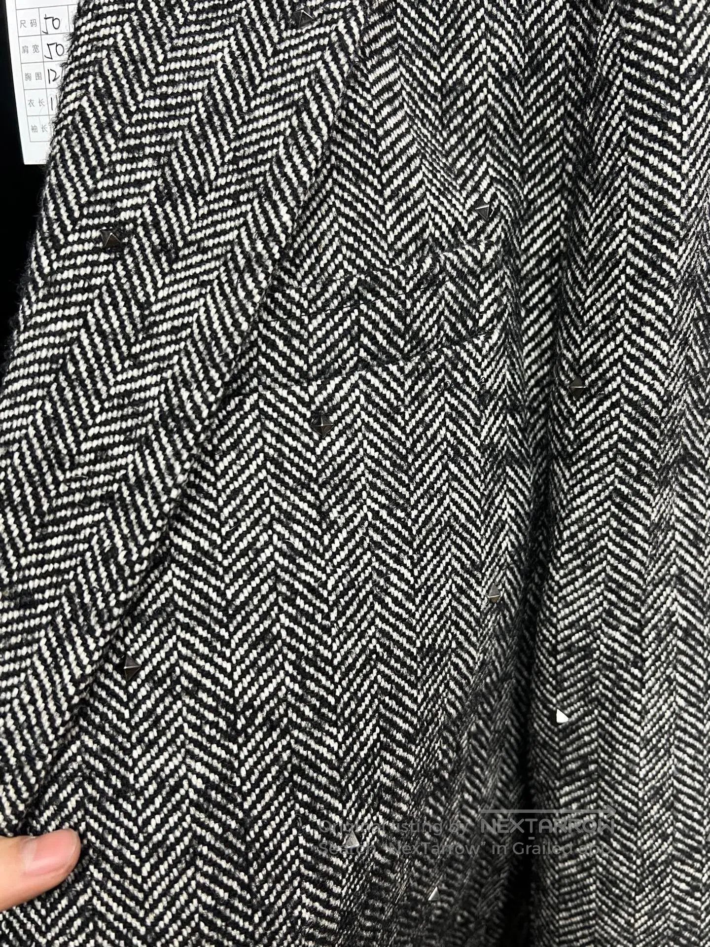 Valentino valentino houndstooth coat with studs. Size US L / EU 52-54 / 3 - 2 Thumbnail