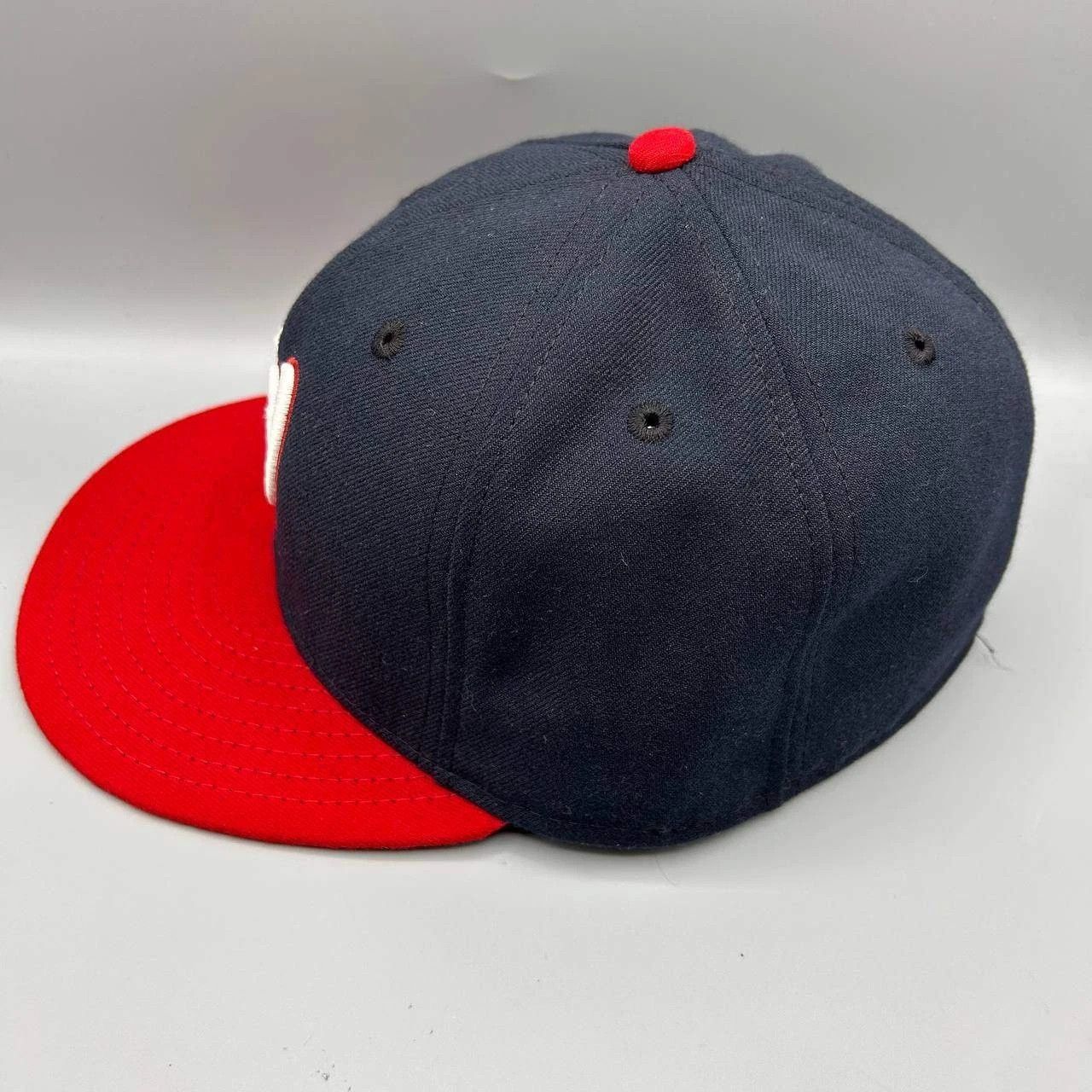 New Era Washington Nationals Hat Men 7 3/8 Embroidered MLB Fitted Size ONE SIZE - 3 Thumbnail