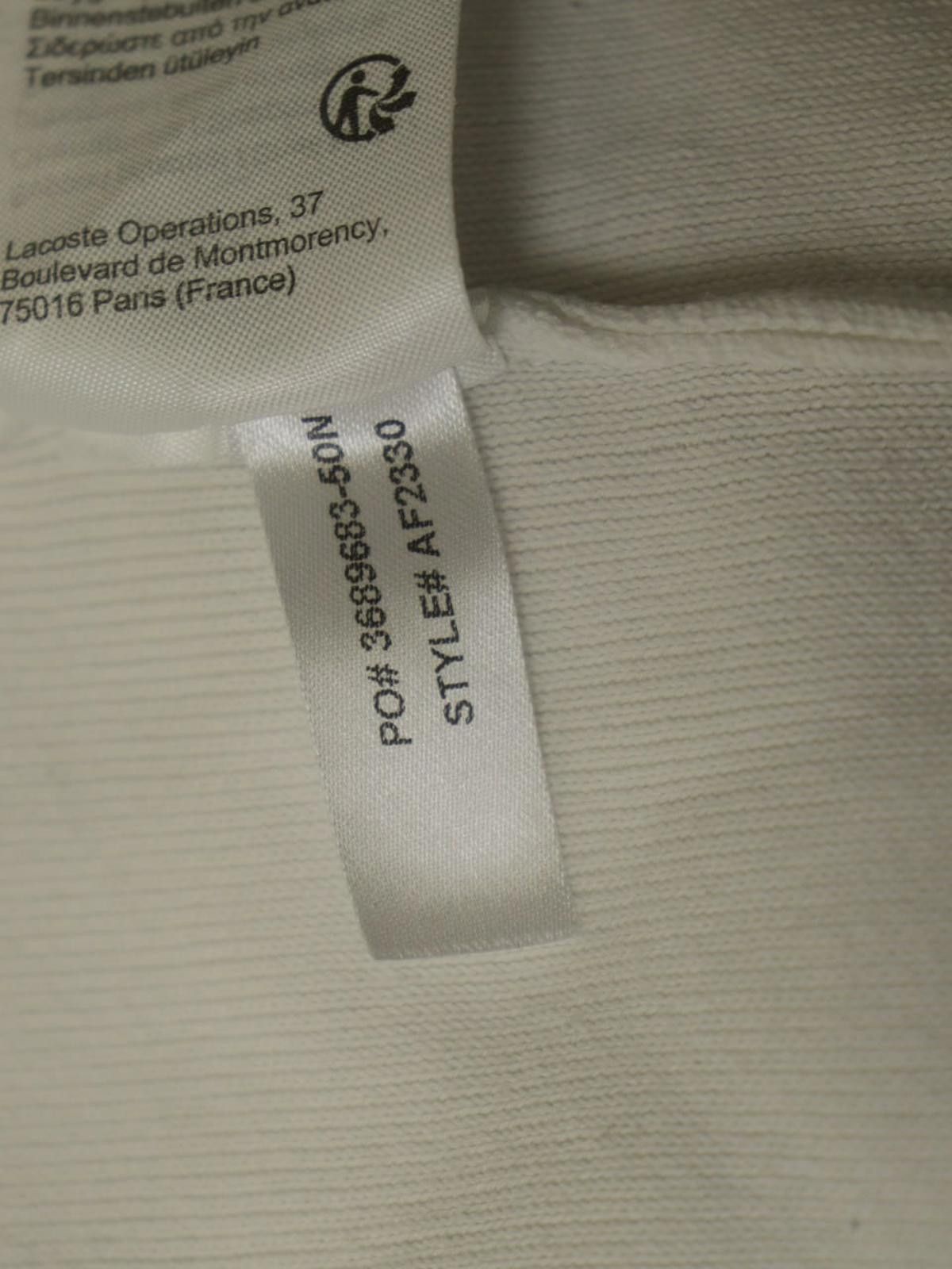 Lacoste Lacoste White Graphic Logo Pullover Sweatshirt Size 44 Size M / US 6-8 / IT 42-44 - 8 Thumbnail