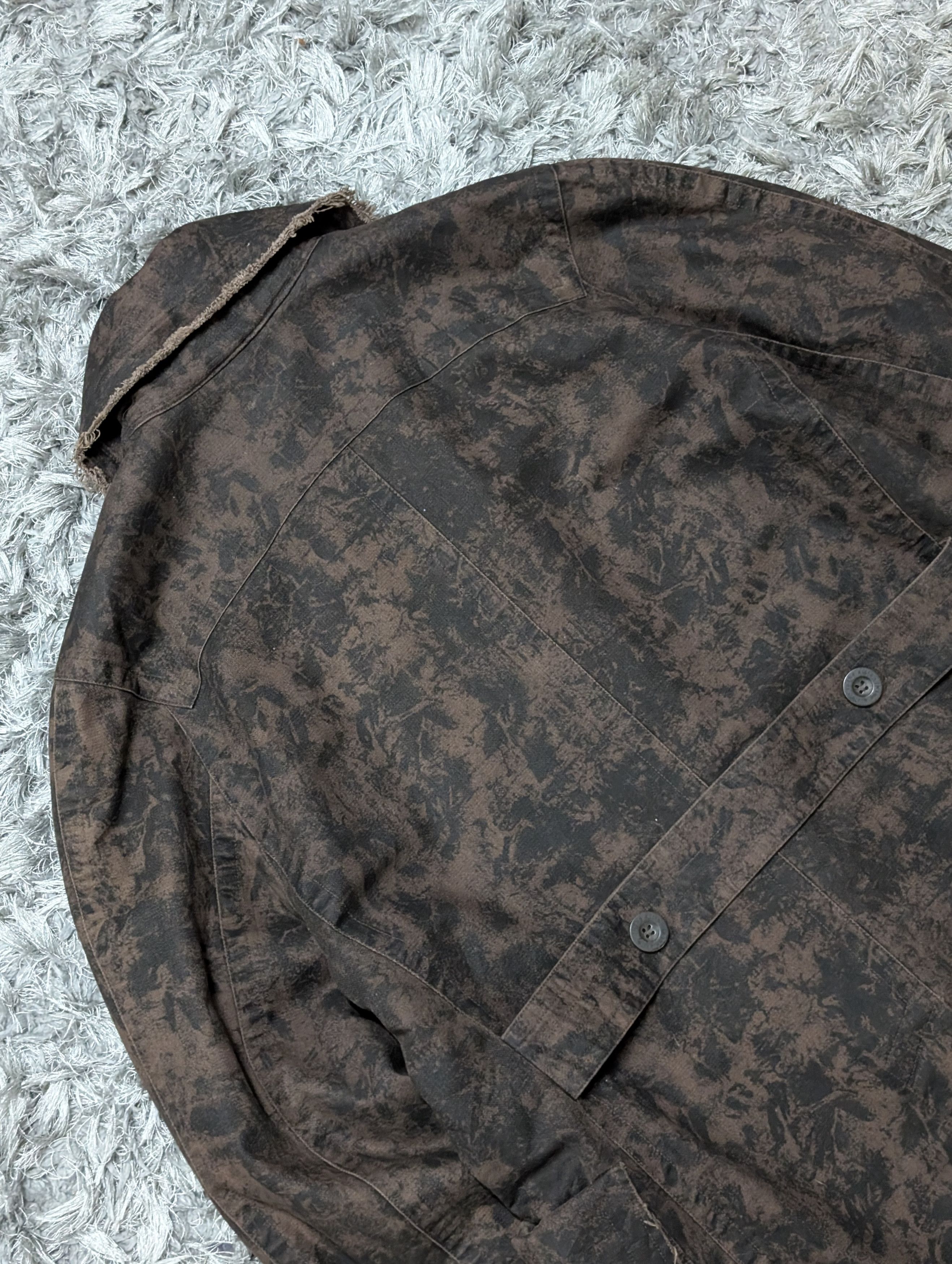In The Attic In the Attic Dark Camo Distressed Double Breast Jacket Size US M / EU 48-50 / 2 - 7 Thumbnail