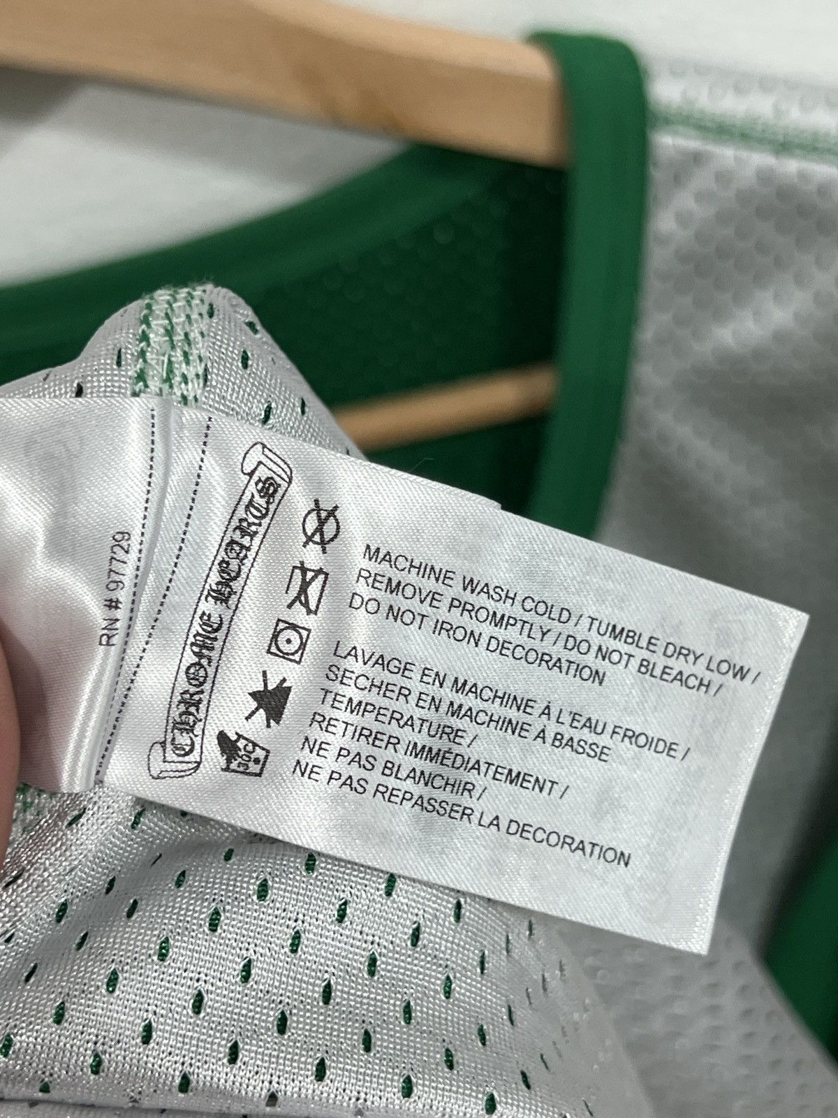 Chrome Hearts Chrome Hearts Basketball Green/Yellow Jersey Size US M / EU 48-50 / 2 - 14 Thumbnail