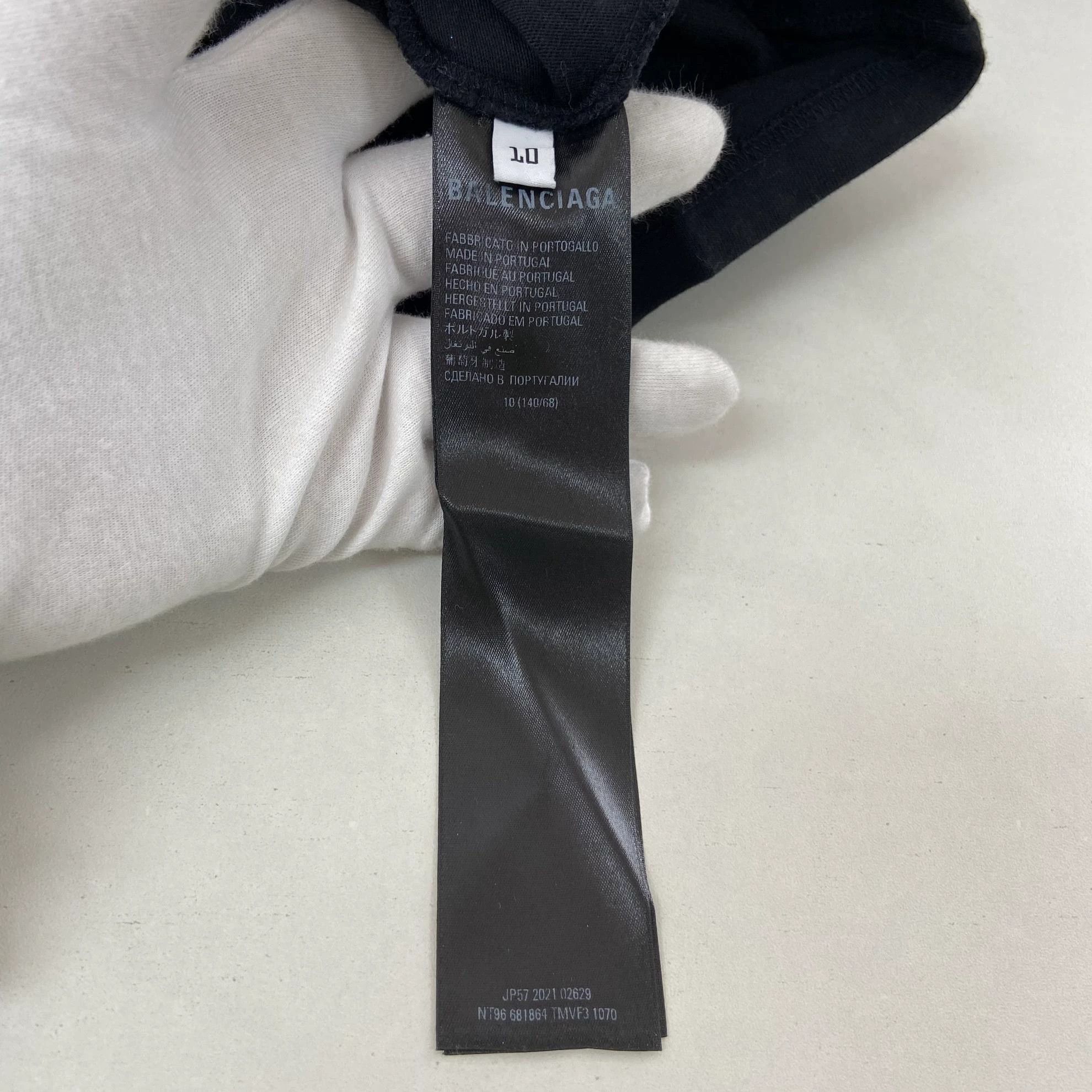 Balenciaga Balenciaga Black Letter Logo T-Shirt 10Y Size XXS / US 00 / IT 34 - 6 Thumbnail