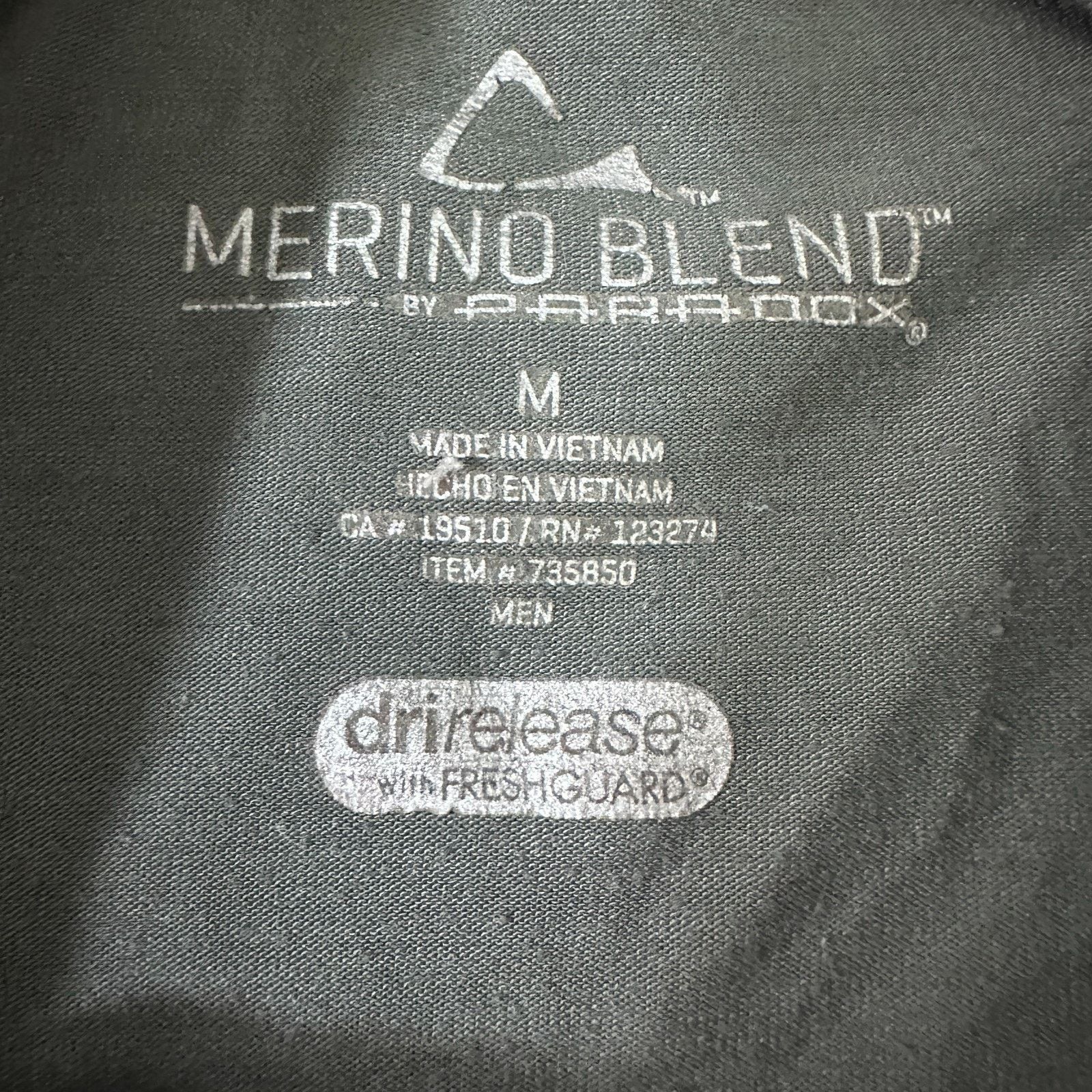 Other Paradox Mens M Gray Merino Blend Base Layer Dri Release Size US M / EU 48-50 / 2 - 6 Thumbnail