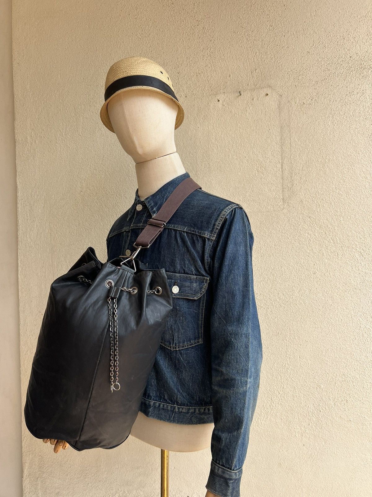 Jean Paul Gaultier × Vintage Vintage Jean Paul Gaultier Waxed Bag Size ONE SIZE - 4 Thumbnail