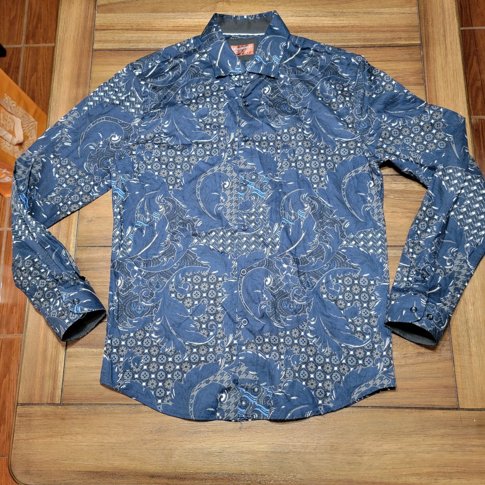 Other Consequence LS Button Up Paisley Graphic Shirt - Size Large Size US L / EU 52-54 / 3 - 1 Thumbnail