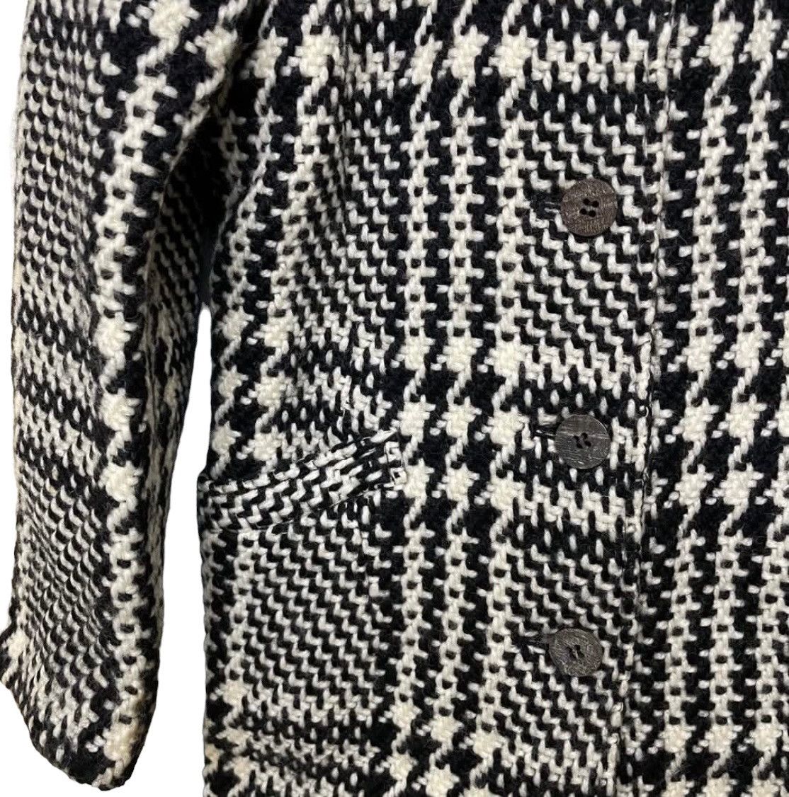 Issey Miyake × Japanese Brand × Vintage Vintage IS Issey Miyake Houndstooth Knit Women’s Coat Size S / US 4 / IT 40 - 3 Thumbnail