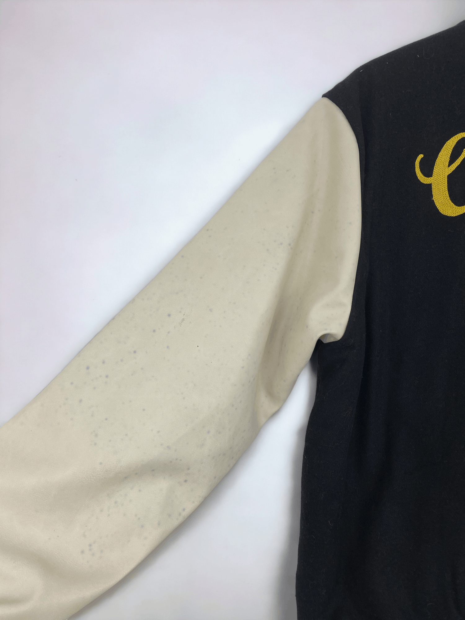 Leather Vintage Columbia Grammar Sleeve Leather Varsity JA0010 Size US XXL / EU 58 / 5 - 19 Thumbnail