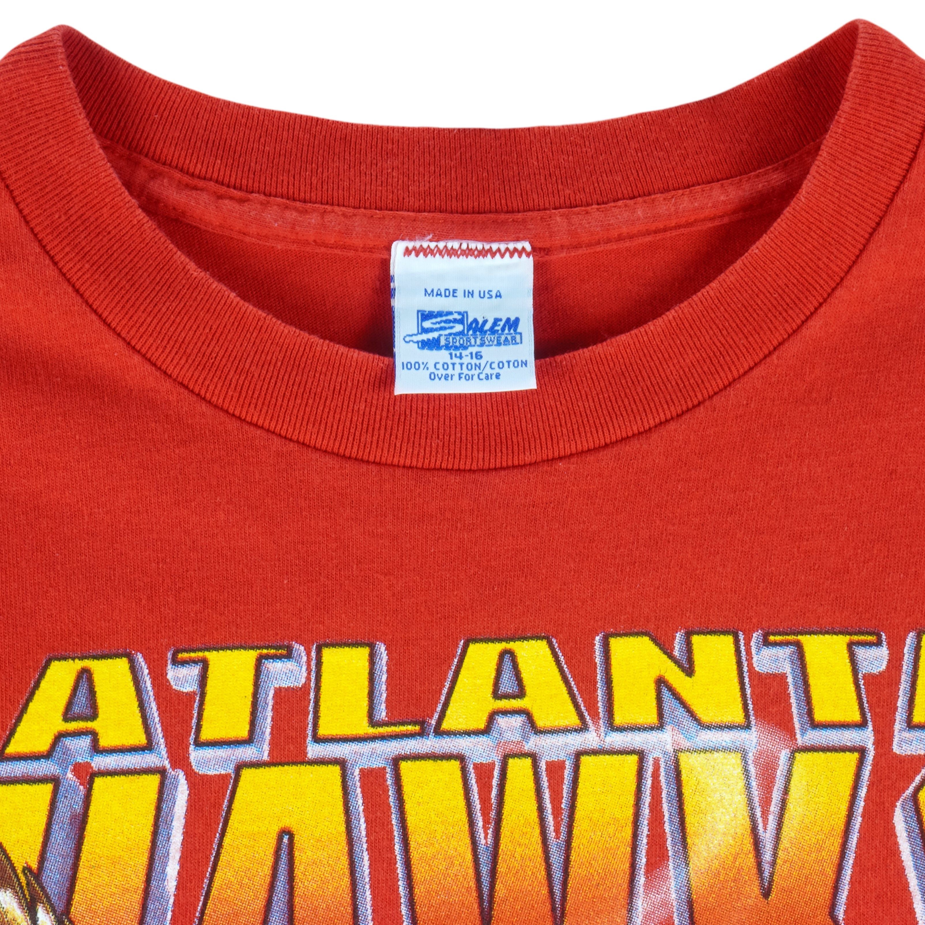 Salem Sportswear NBA - Atlanta Hawks Crashing The Boards T-Shirt 1990s Size US M / EU 48-50 / 2 - 4 Thumbnail