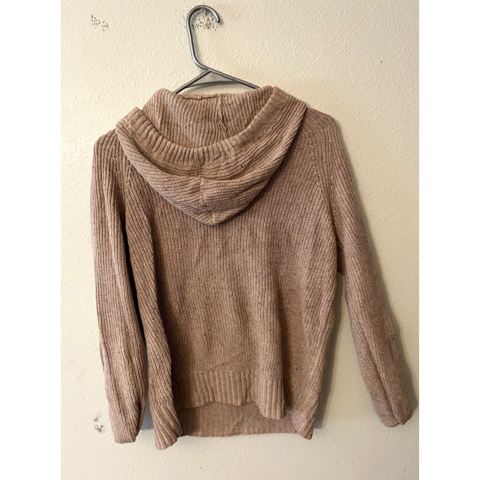 American Eagle Outfitters American Eagle Unisex XS Pink Hoodie Knit Pocket Casual Lounge Cozy Sweater Size XS / US 0-2 / IT 36-38 - 3 Thumbnail