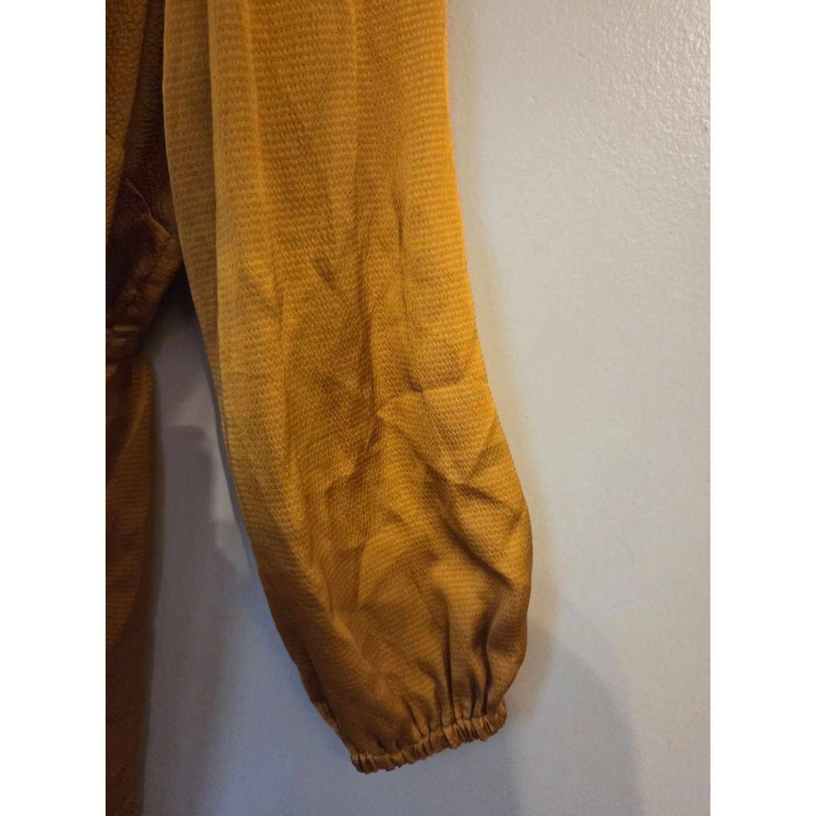 Michael Kors Michael Kors Marigold Long Sleeve Flounce Wrap Dress Yellow 2X Womens Size XXL / US 16-18 / IT 52-54 - 7 Thumbnail