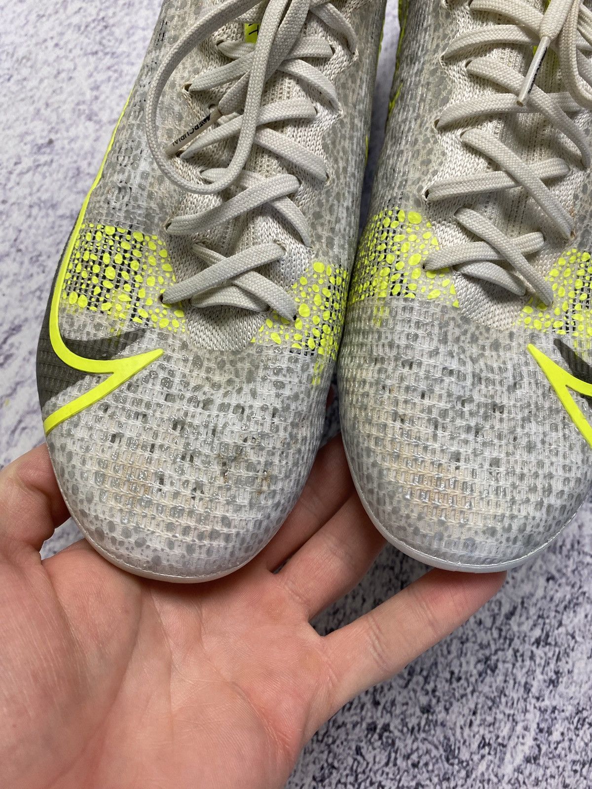 Nike Nike Vapor 14 Elite FG White Soccer Cleats CQ7635-107 US 8 Size US 8 / EU 41 - 6 Thumbnail