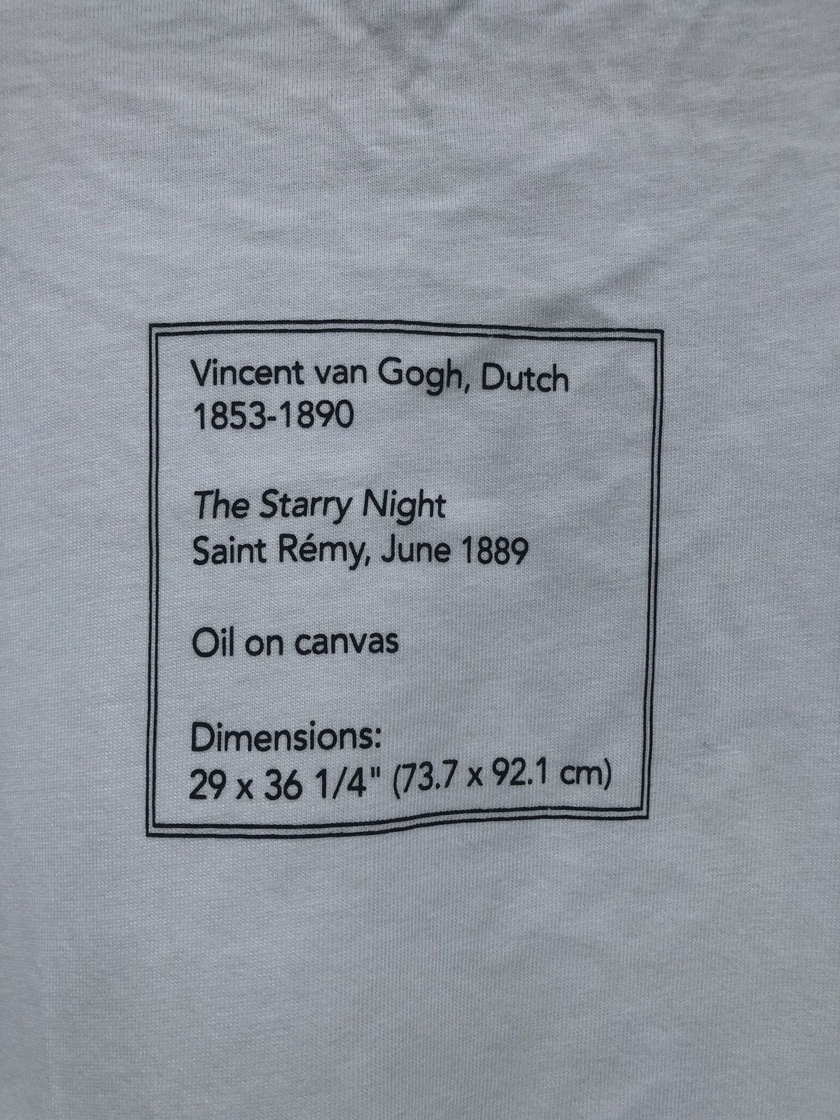 Japanese Brand UT X MoMA Vincent Van Gogh Art Tshirt Size US XL / EU 56 / 4 - 12 Thumbnail