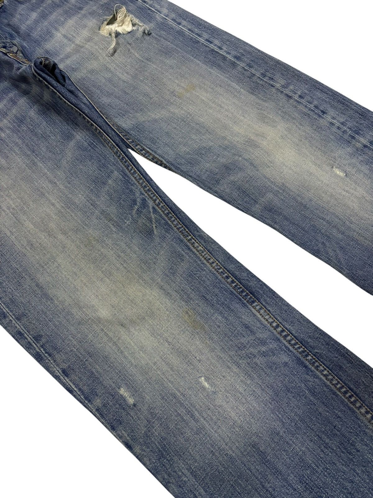 Diesel 90s Vtg Diesel Viker Distressed Blue Washed Jeans Size US 34 / EU 50 - 4 Thumbnail