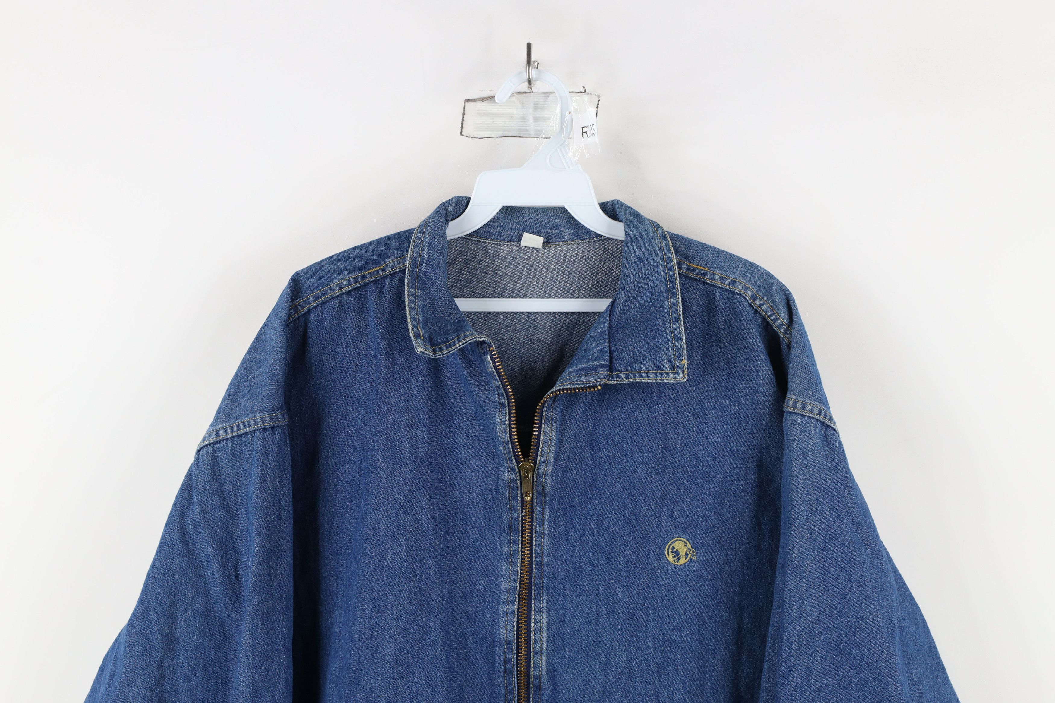 Vintage Vintage 70s Cherokee Denim Jean Bomber Jacket Blue USA Size XL / US 12-14 / IT 48-50 - 2 Thumbnail