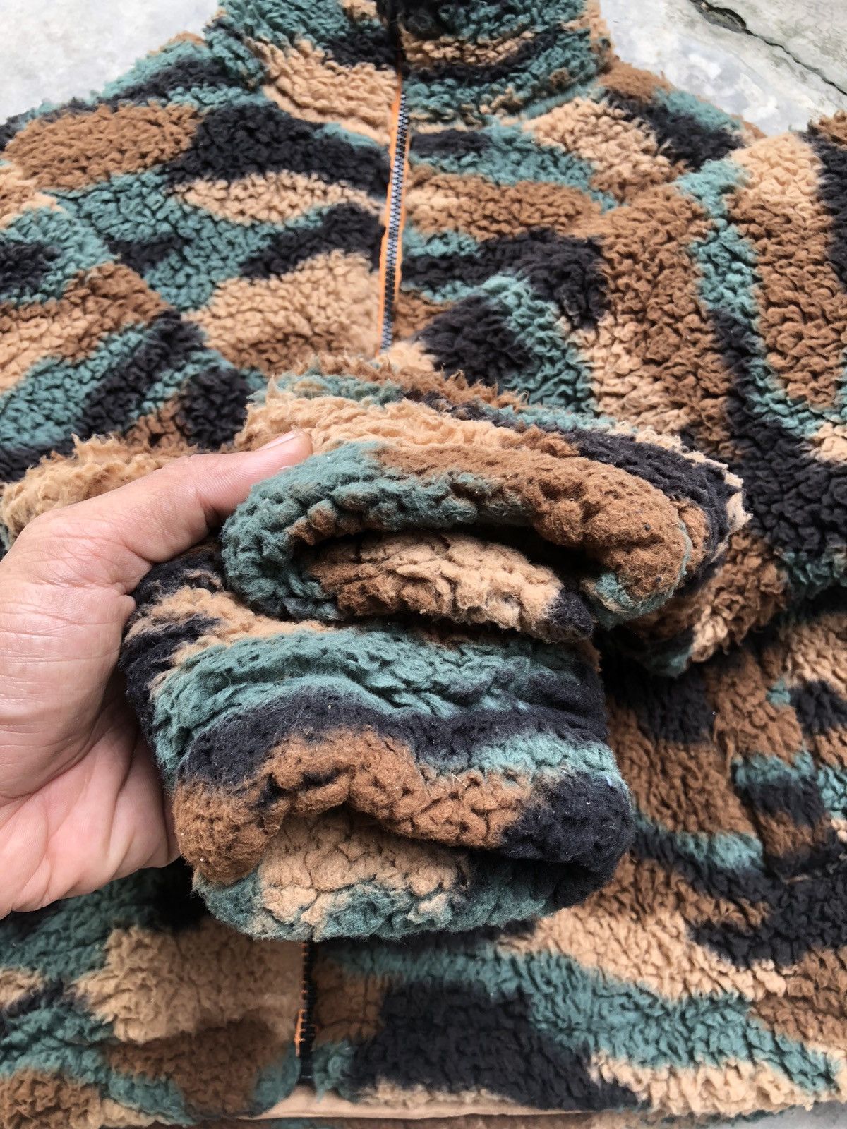 If Six Was Nine × Japanese Brand H&m Japanese Brand Camo Sherpa Fullzipper Jacket Size US M / EU 48-50 / 2 - 11 Thumbnail