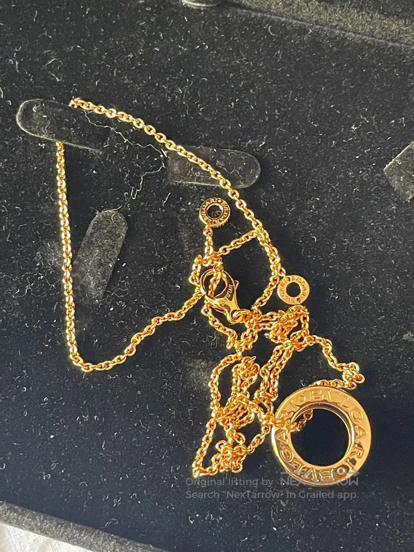 Bvlgari 18k Rose Gold Necklace.