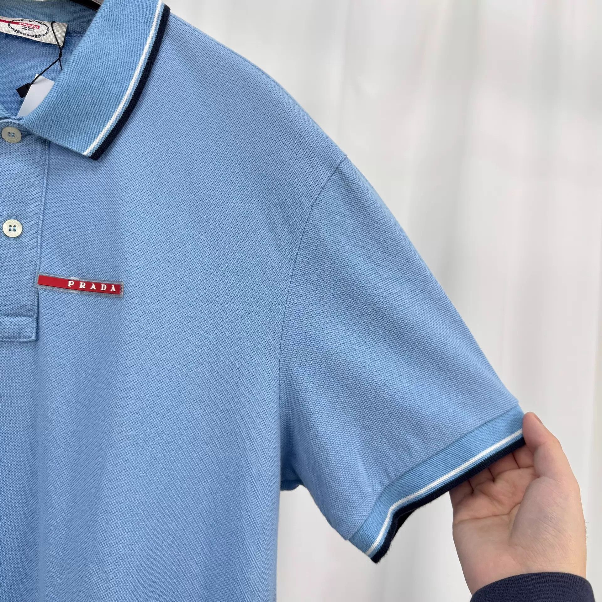Prada Prada Red Label Printed Logo Polo Shirt XL 99 New Size US XL / EU 56 / 4 - 4 Thumbnail