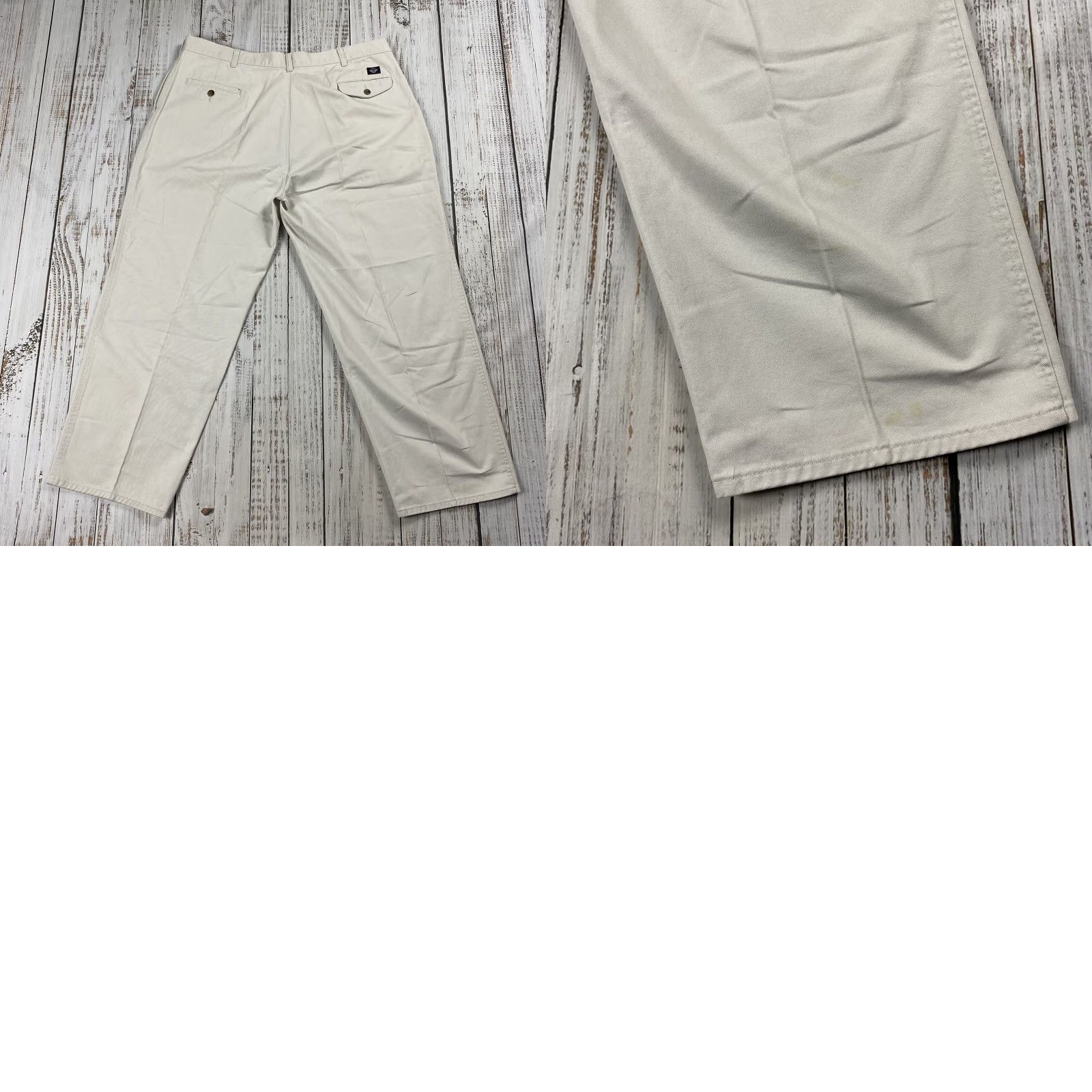Dockers VINTAGE 90s DOCKERS LEVIS PLEATED CHINO PANTS Beige 42x30 Mens Size US 42 / EU 58 - 8 Thumbnail