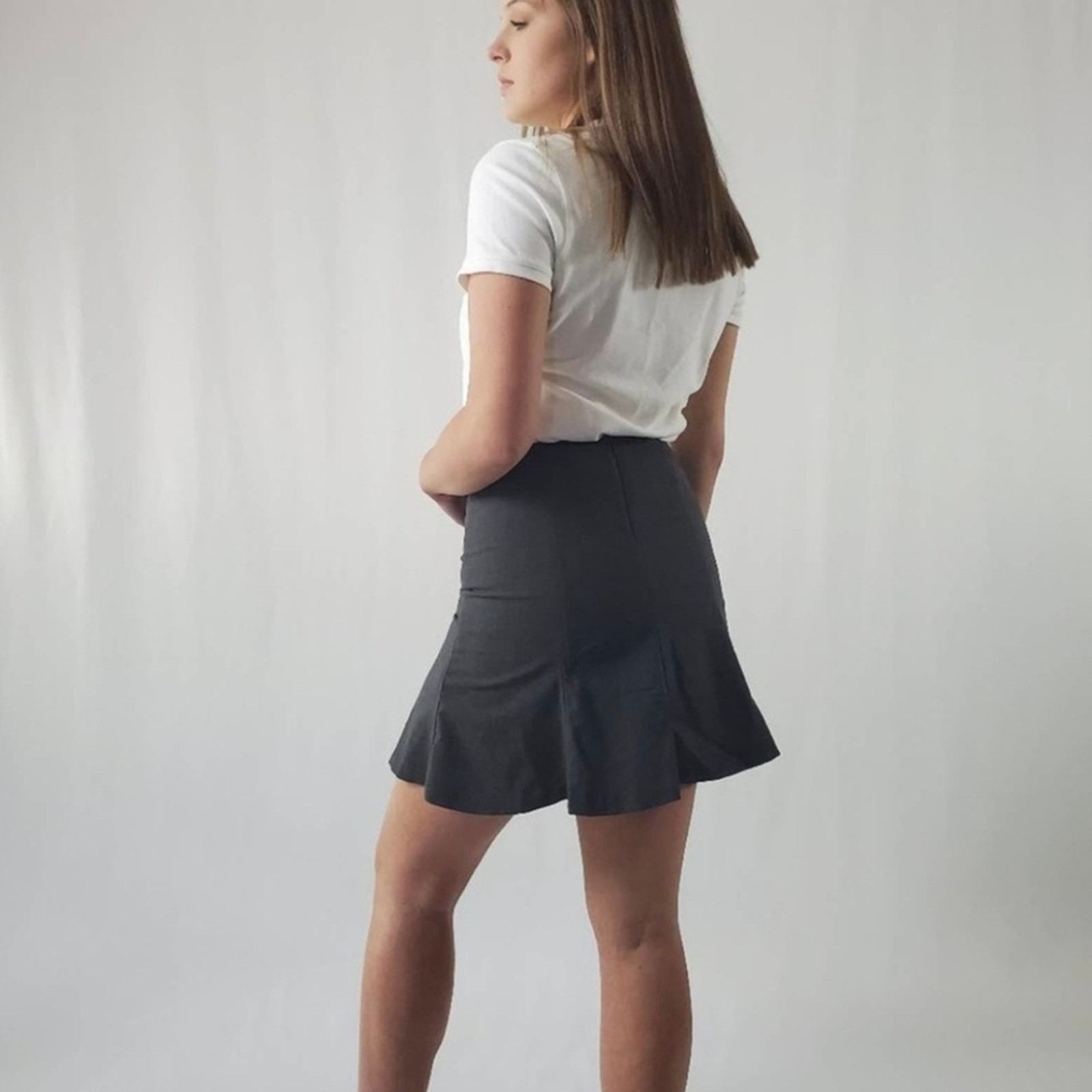 Express Express Black Skater Skirt Size 26" / US 2 / IT 38 - 7 Thumbnail