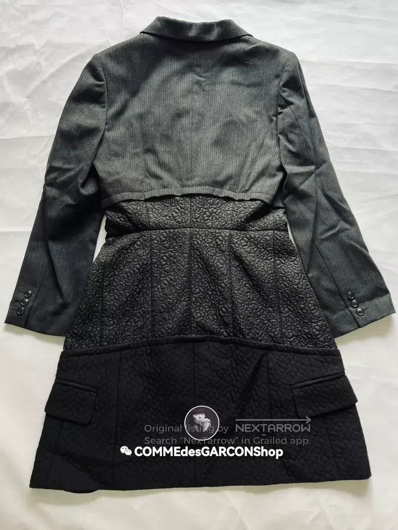 Comme des Garcons Comme Des Garcons Multi-material mosaic flower dark coat Size US S / EU 44-46 / 1 - 3 Thumbnail
