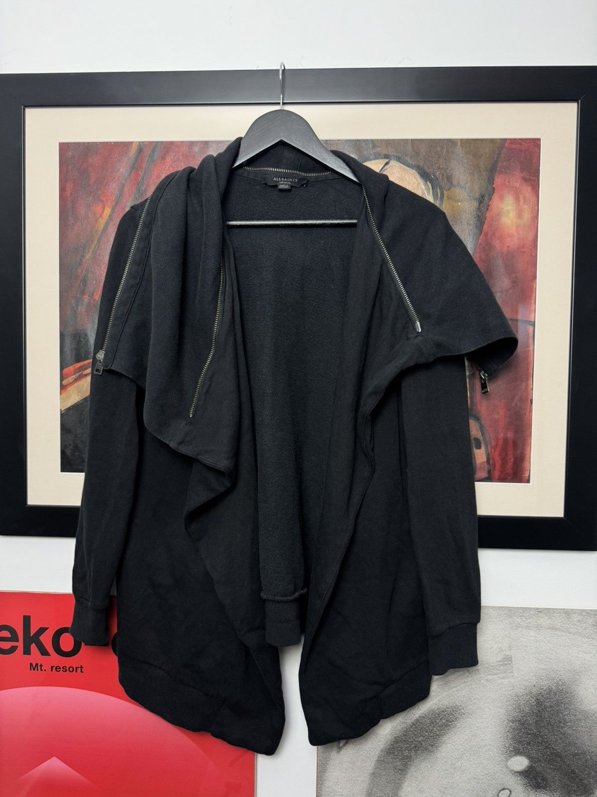 Allsaints Avant Garde Zip Hoodie Allsaints Rick Owens Style Zips Rare Size US M / EU 48-50 / 2 - 1 Thumbnail