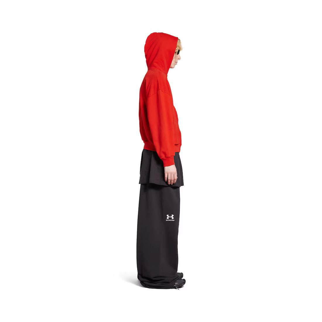 Balenciaga × Under Armour o1w1db10425 Under Armour® Zip-Up Hoodie Regular Fit in Red Size S / US 4 / IT 40 - 2 Thumbnail