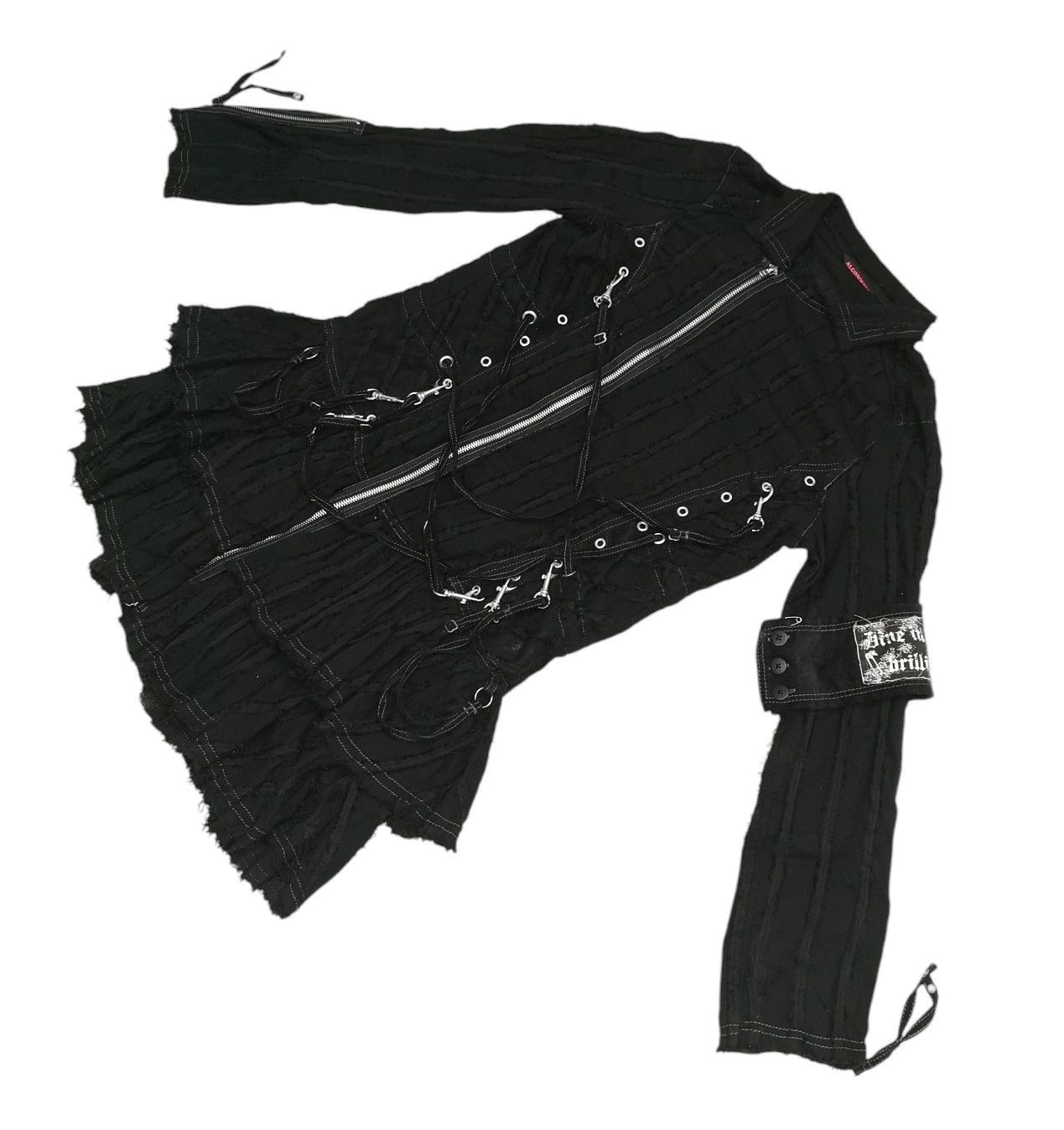 If Six Was Nine Algonquins Bondage Punk Gothic Light Jacket Size S / US 4 / IT 40 - 7 Thumbnail