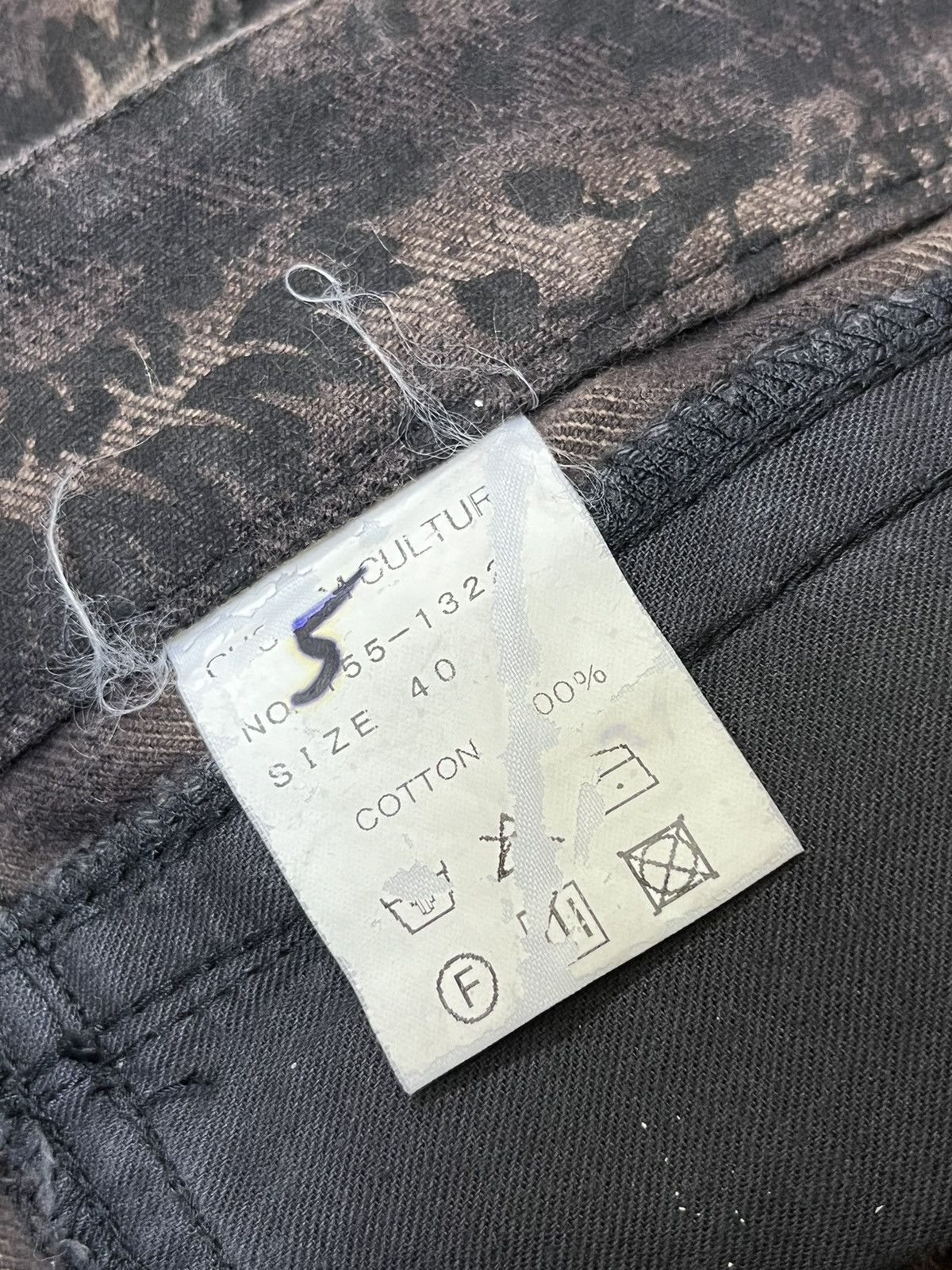 Japanese Brand SICK Y2K JAPANESE CULT CUSTOM CULTURE LOW RISE FLARED JEAN Size US 29 - 17 Thumbnail
